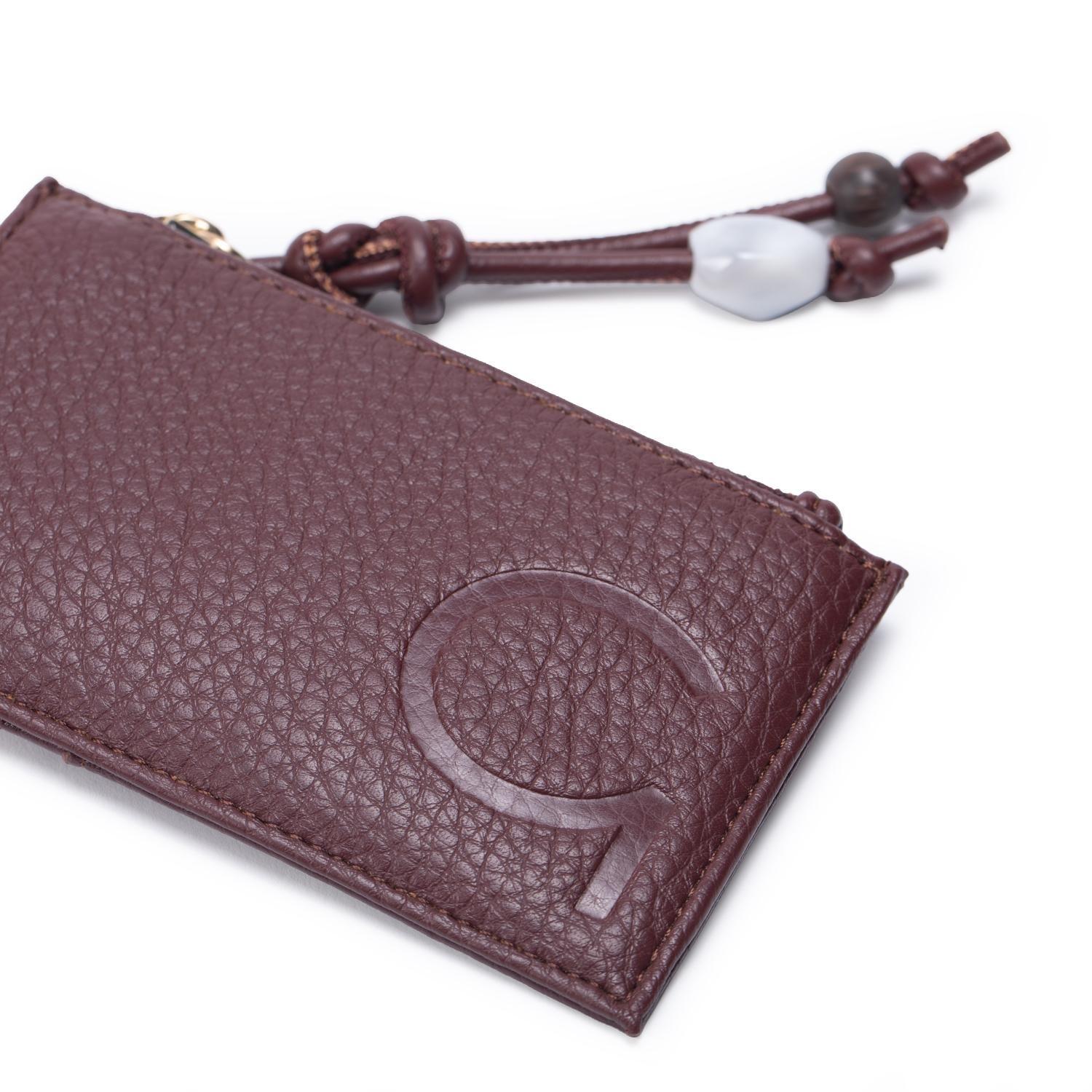 Billetera mujer Gacel chocolate con tarjetero-2