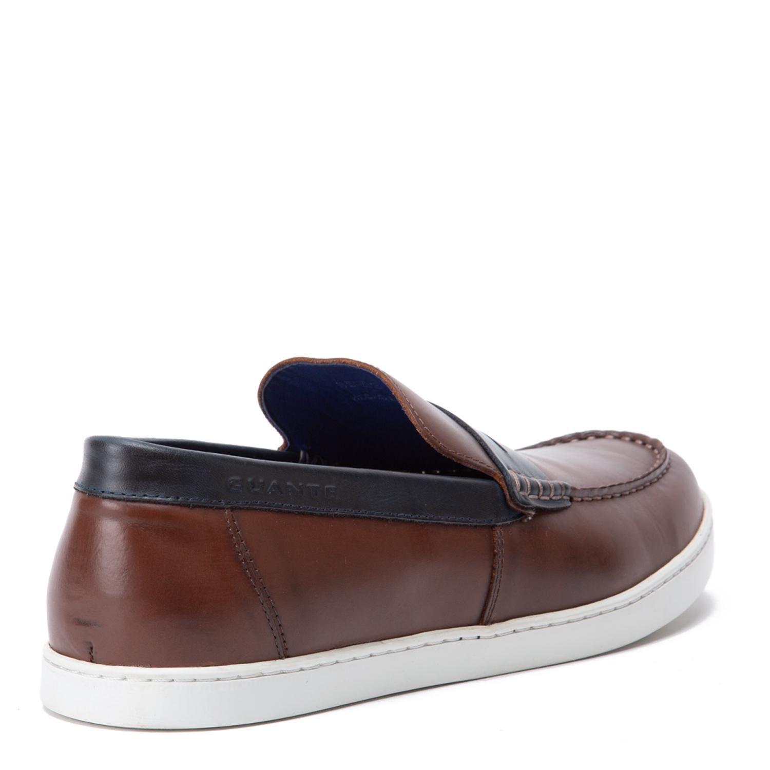 Mocasin de cuero hombre Guante chocolate Beachport-4