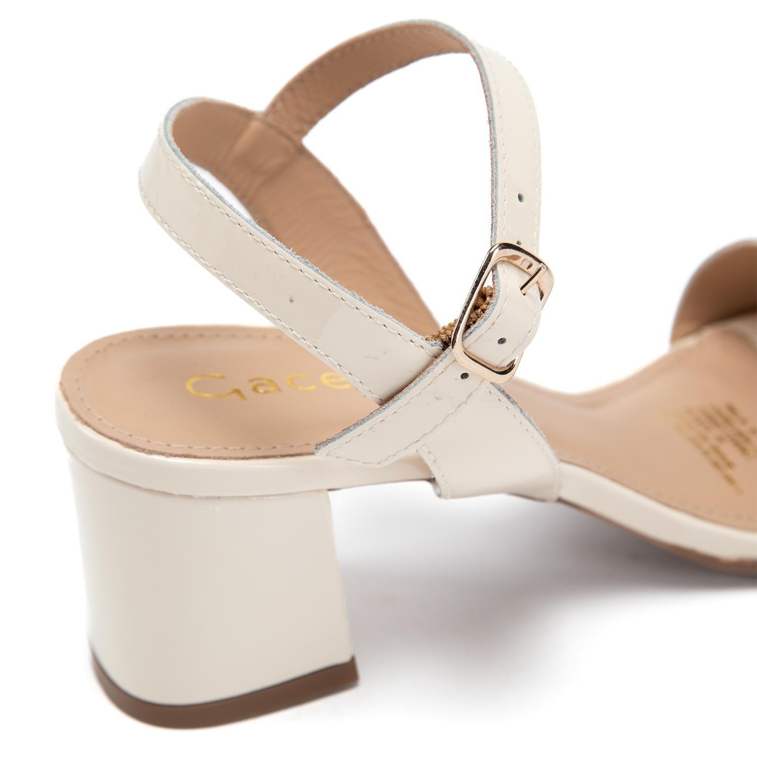 Sandalia de cuero mujer Gacel crudo Bianca-6