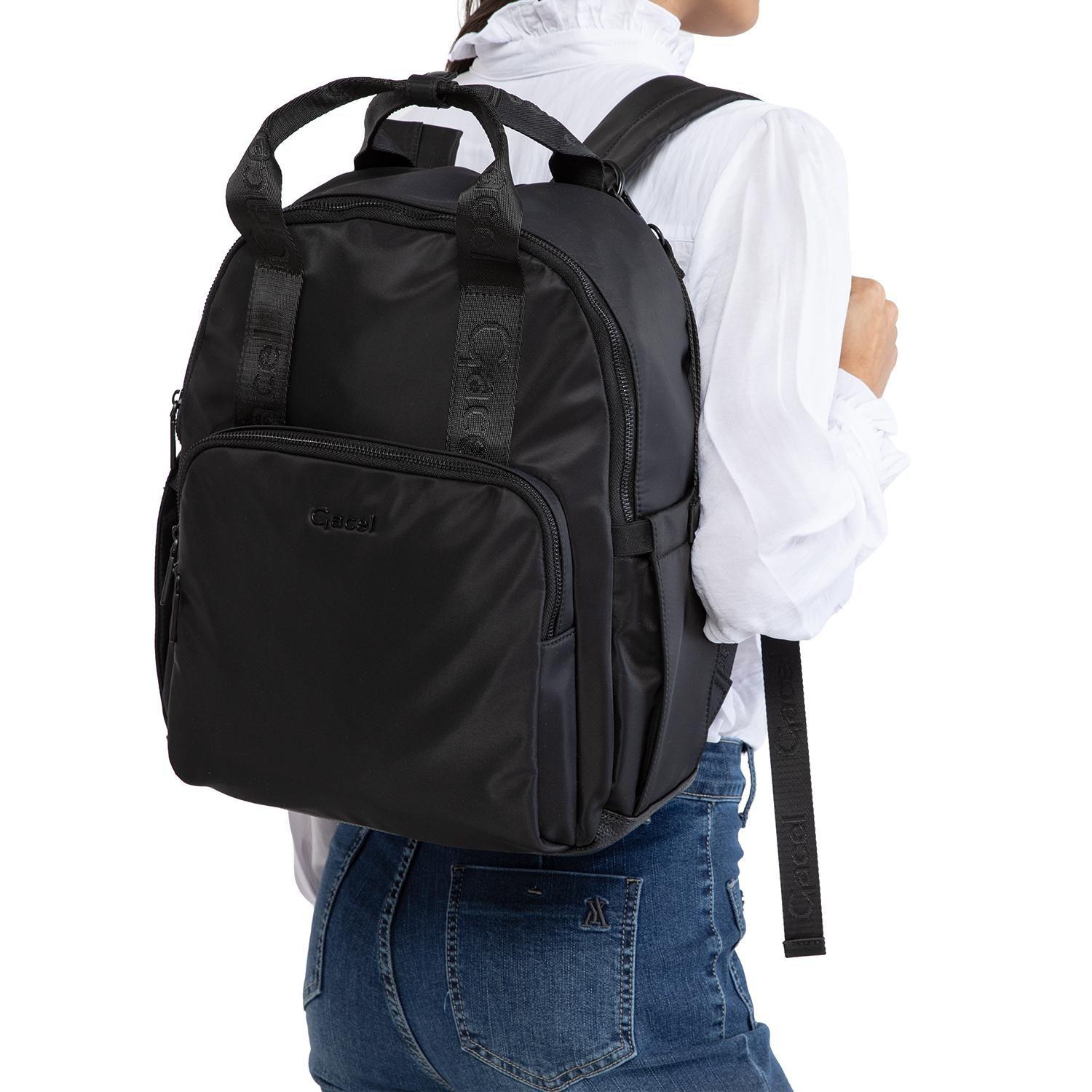 Mochila mujer Gacel negro grande-1