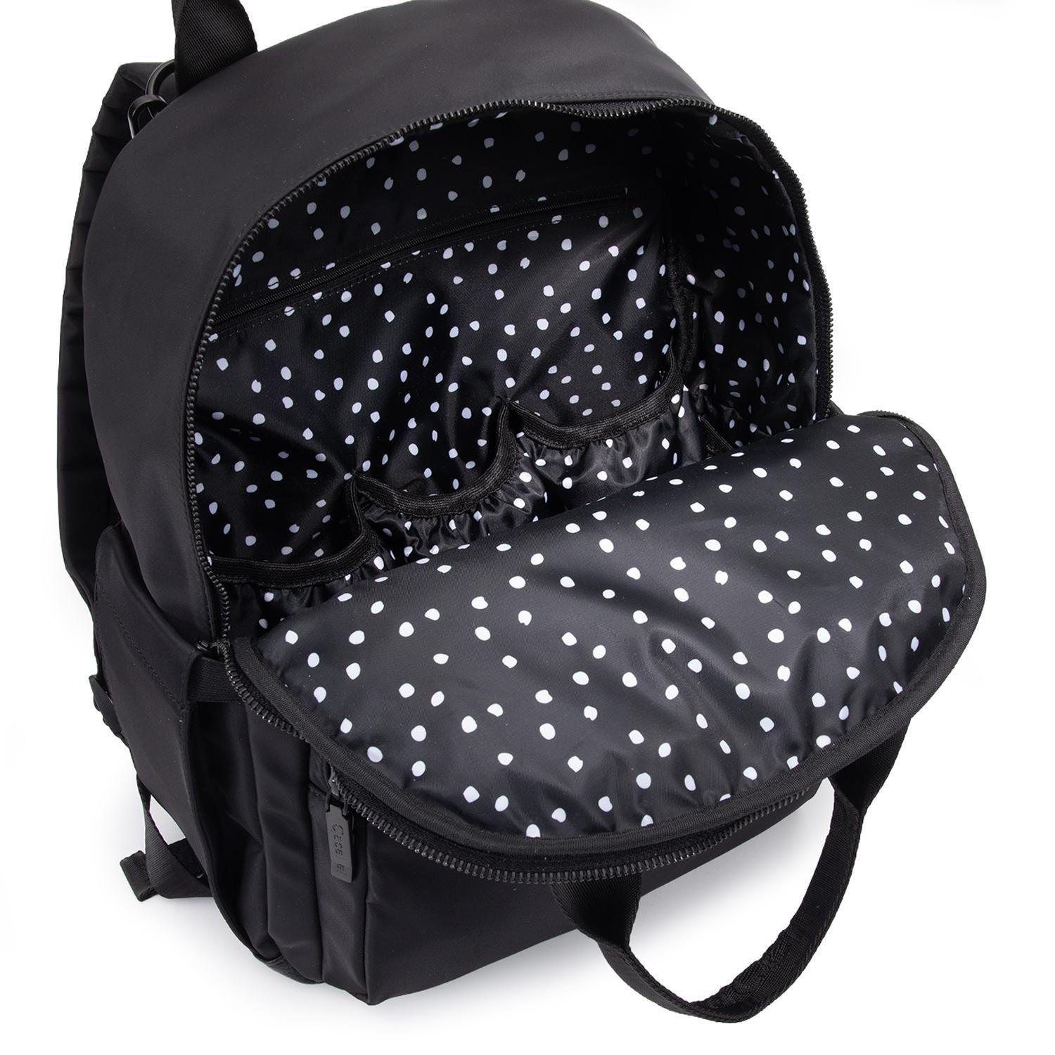 Mochila mujer Gacel negro grande-5