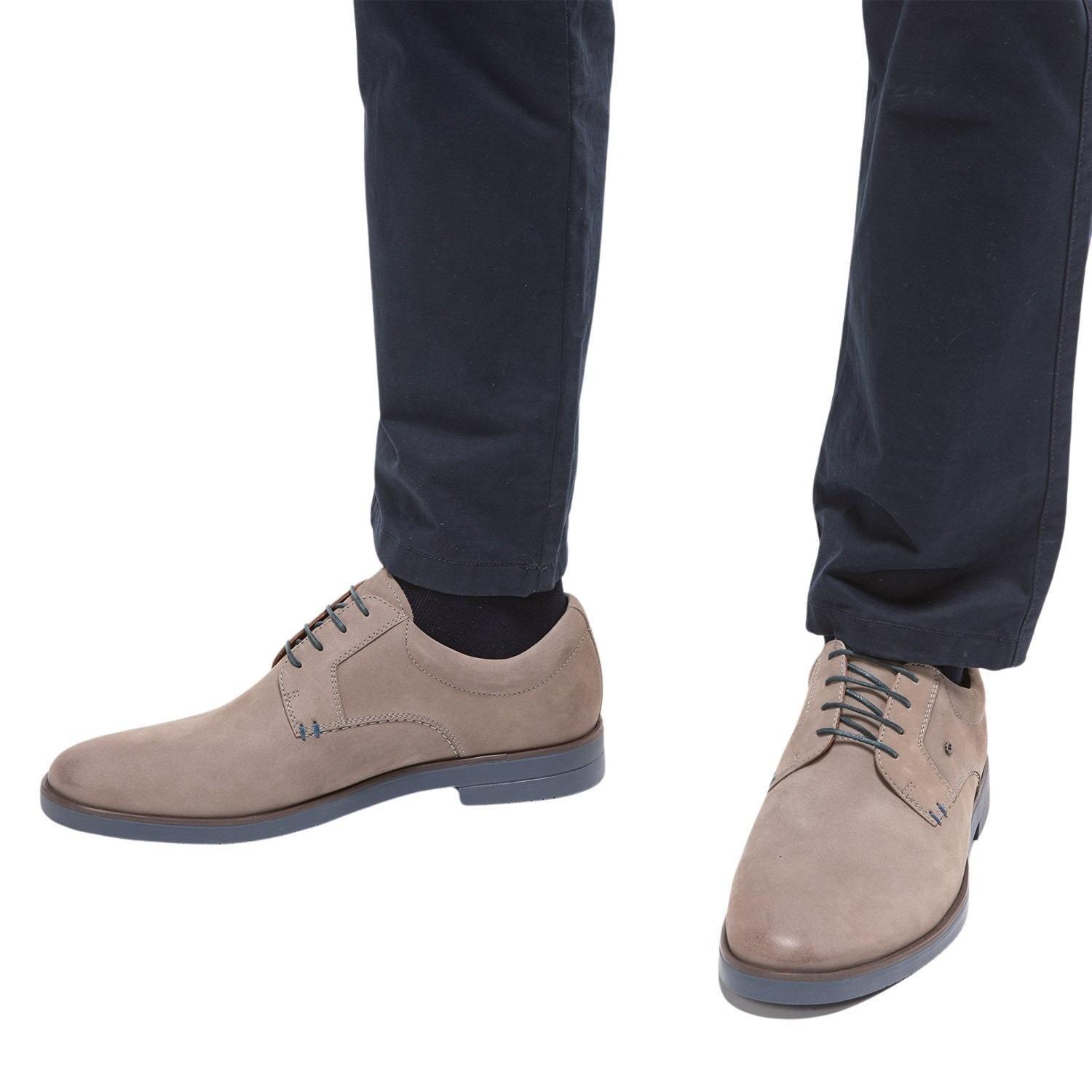 Zapato de cuero hombre Guante Gris Dijon 0035322-1