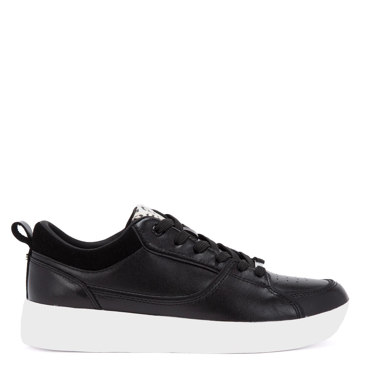 Zapatilla de cuero mujer Gacel negro Rosalia-0
