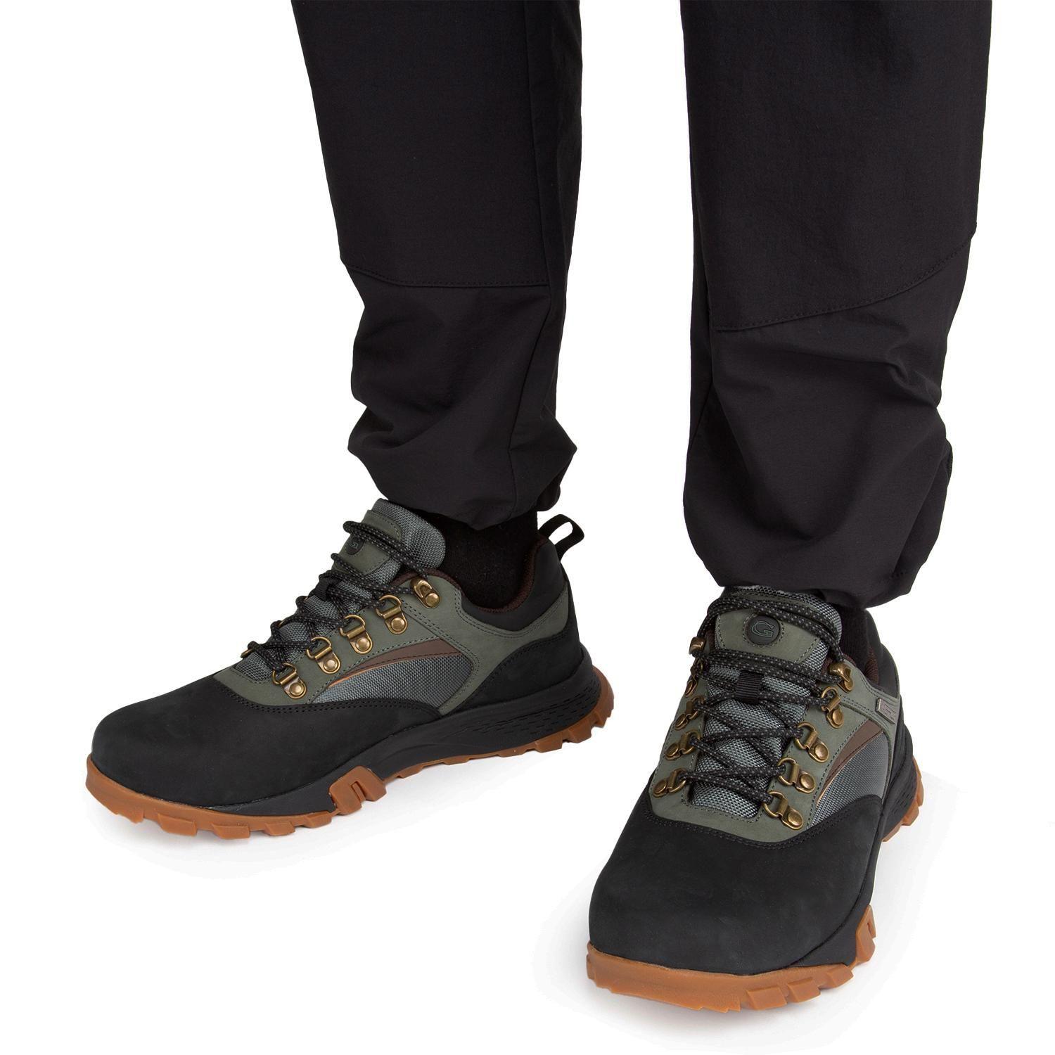 Zapatilla Outdoor de cuero hombre Guante negro Parinacota-1