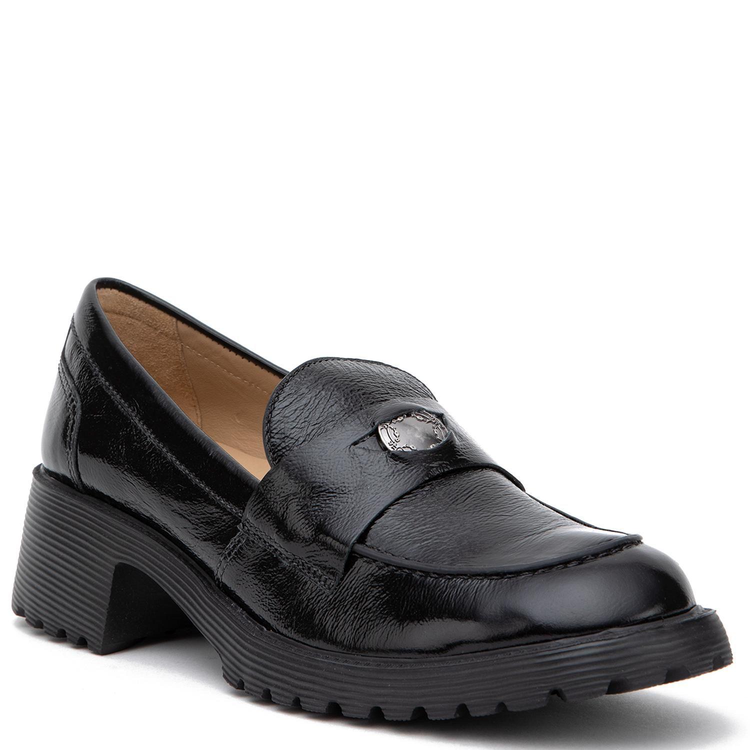 Mocasin de cuero mujer Gacel negro Belen 0660712-2