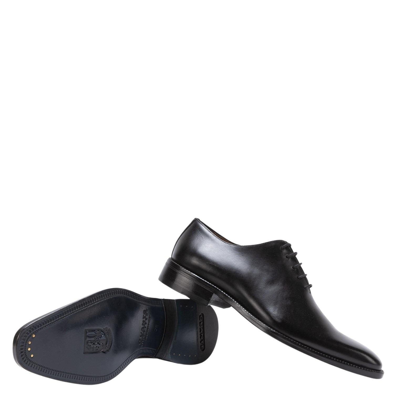 Zapato de cuero hombre Guante negro Suela President-3