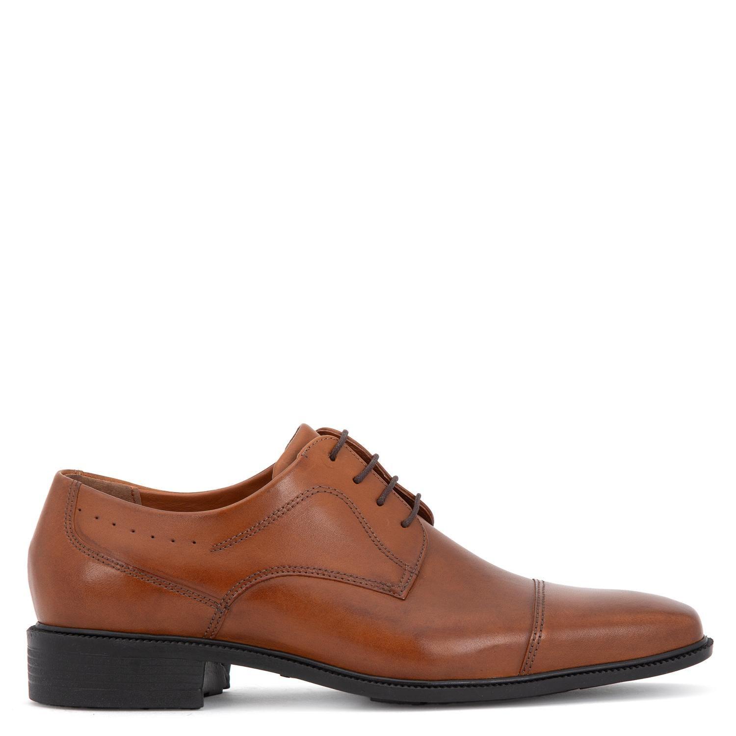 Zapato de cuero hombre Guante dark camel Baltimore-0