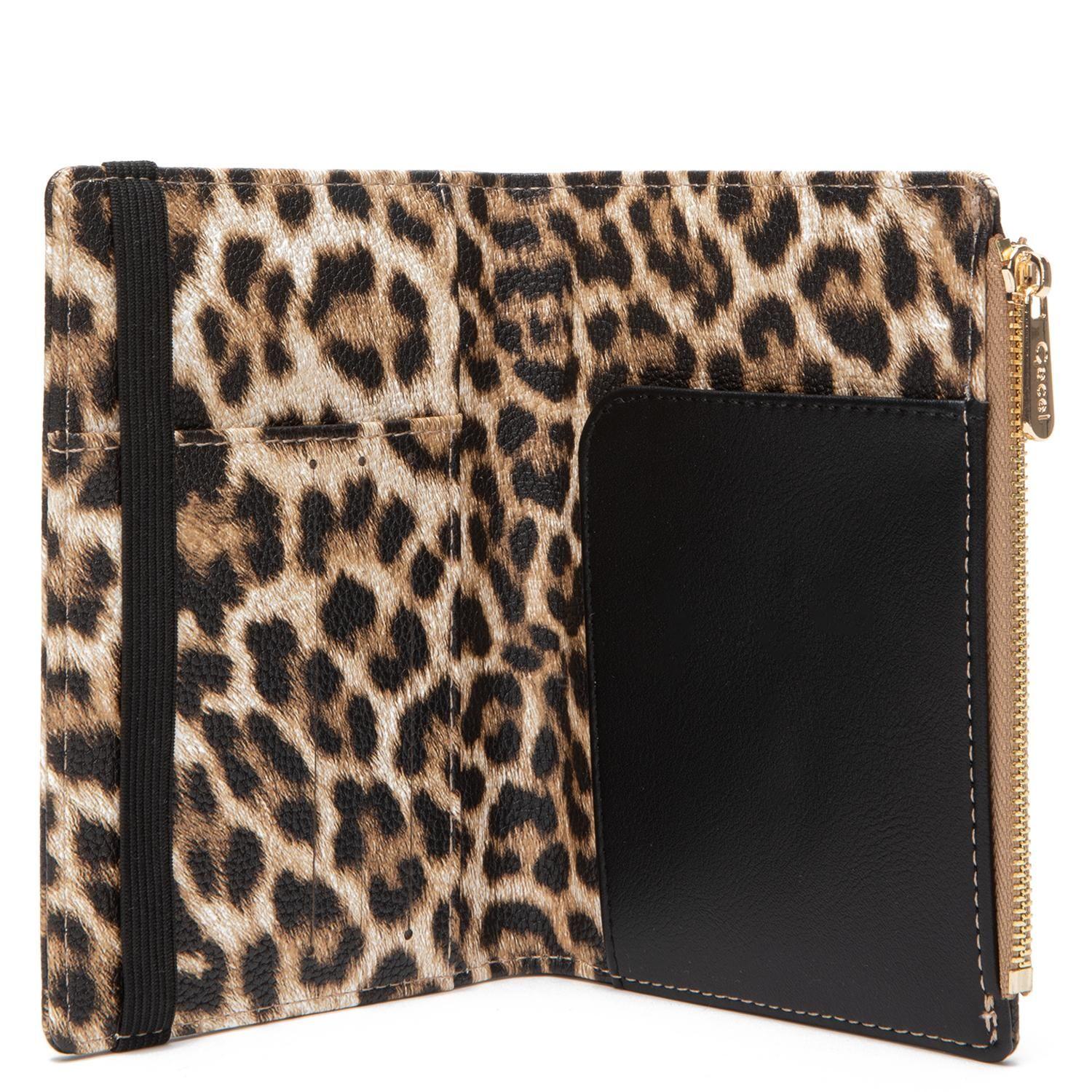Billetera mujer Gacel leopardo porta pasaporte-2