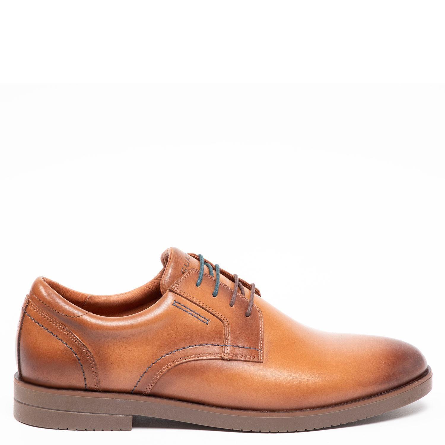 Zapato de cuero hombre Guante Camel Dijon 0035530-0