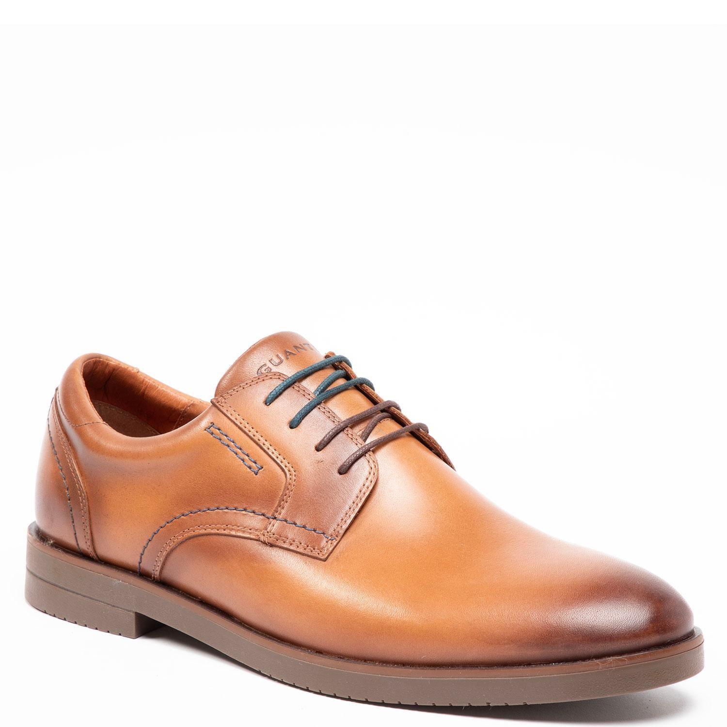 Zapato de cuero hombre Guante Camel Dijon 0035530-2
