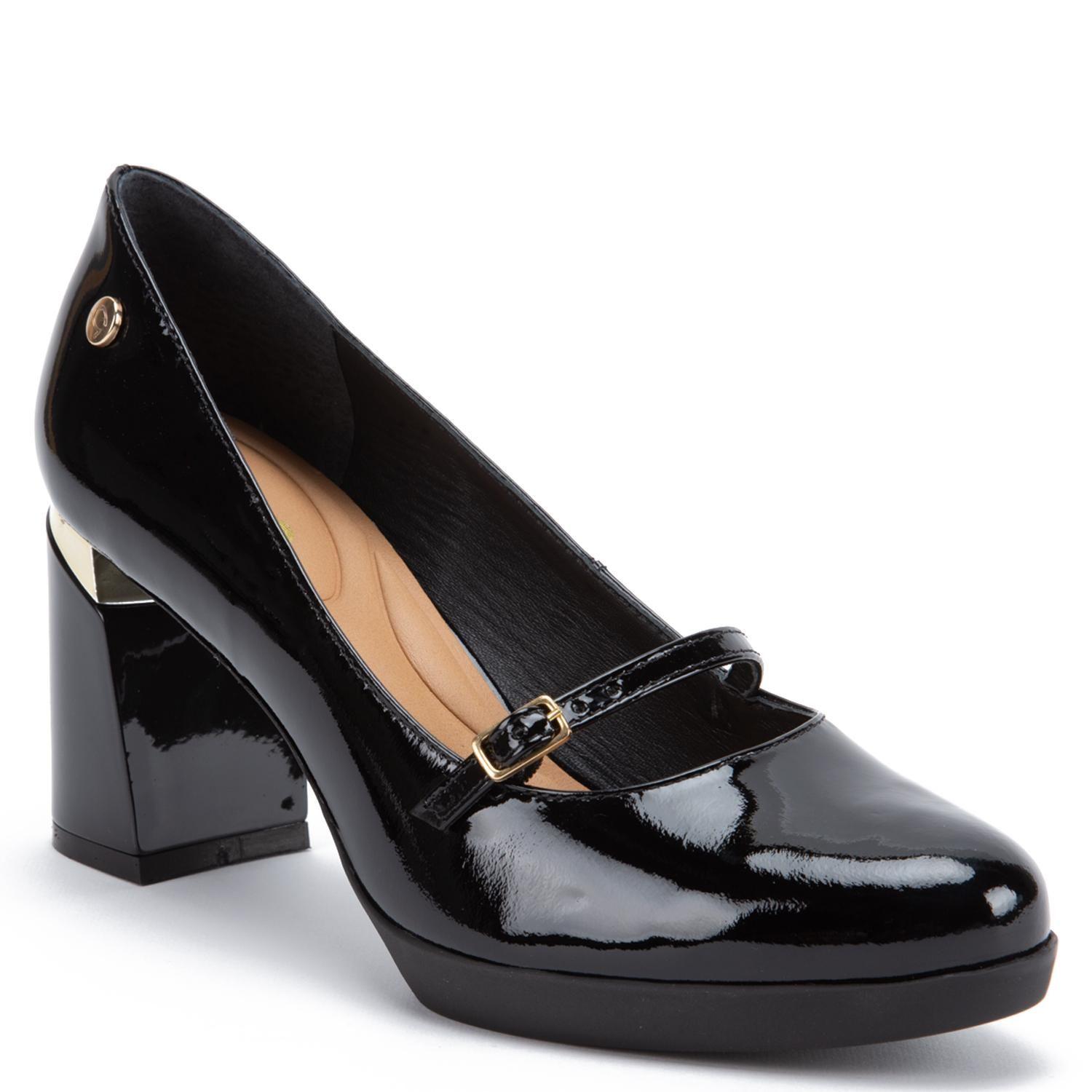 Zapato de cuero mujer Gacel negro Lucy-2