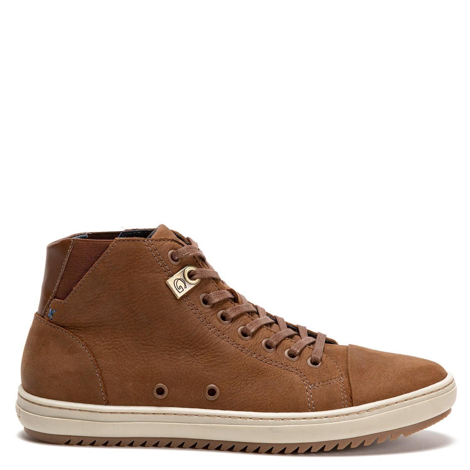 Zapatilla de cuero hombre Guante Chocolate Kansas 0035638-0