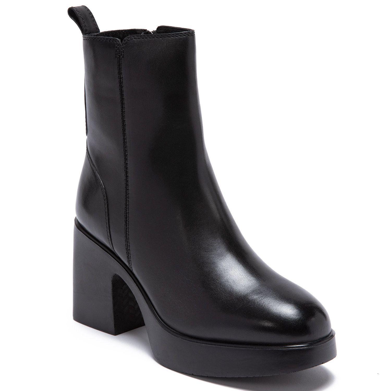 Botin de cuero mujer Gacel Negro Gaia 0659210-2