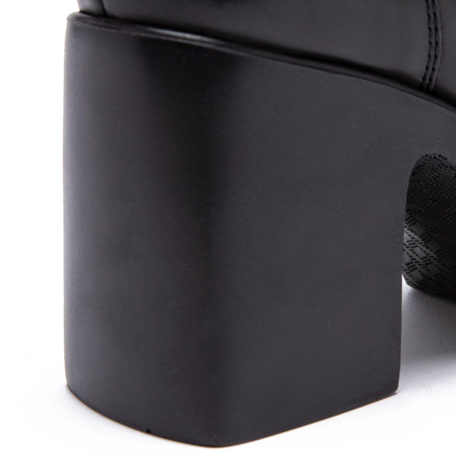 Botin de cuero mujer Gacel Negro Gaia 0659210-3