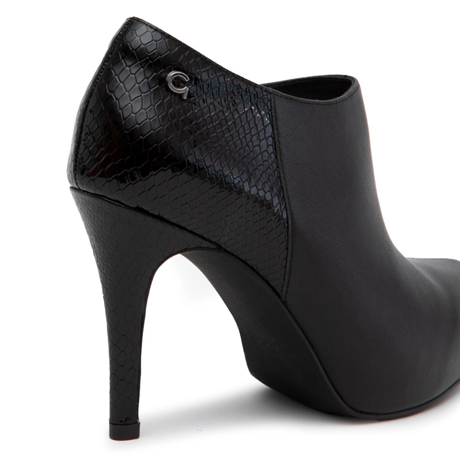 Botin de cuero mujer Gacel negro Olga 0660949-3