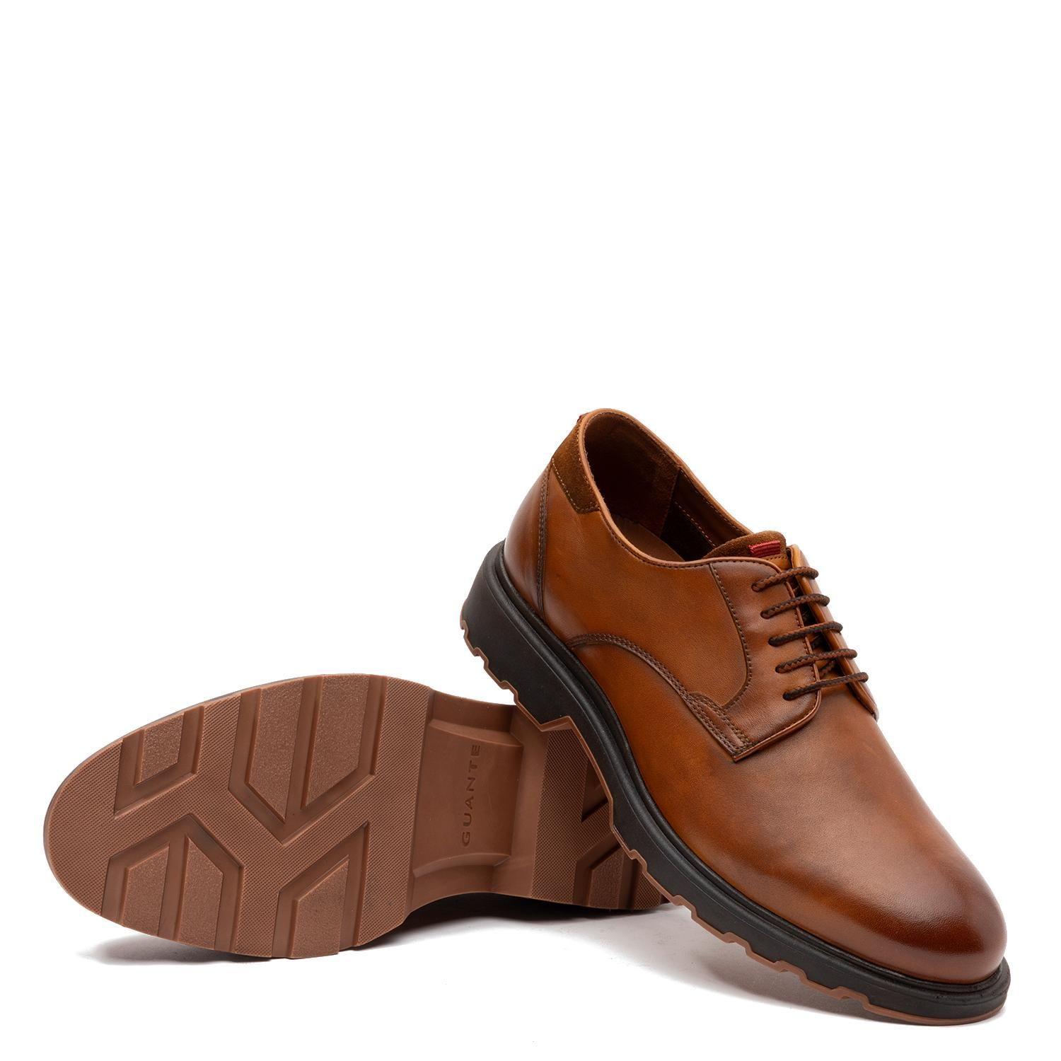 Zapato de cuero hombre Guante Camel Nashville 0035596-3
