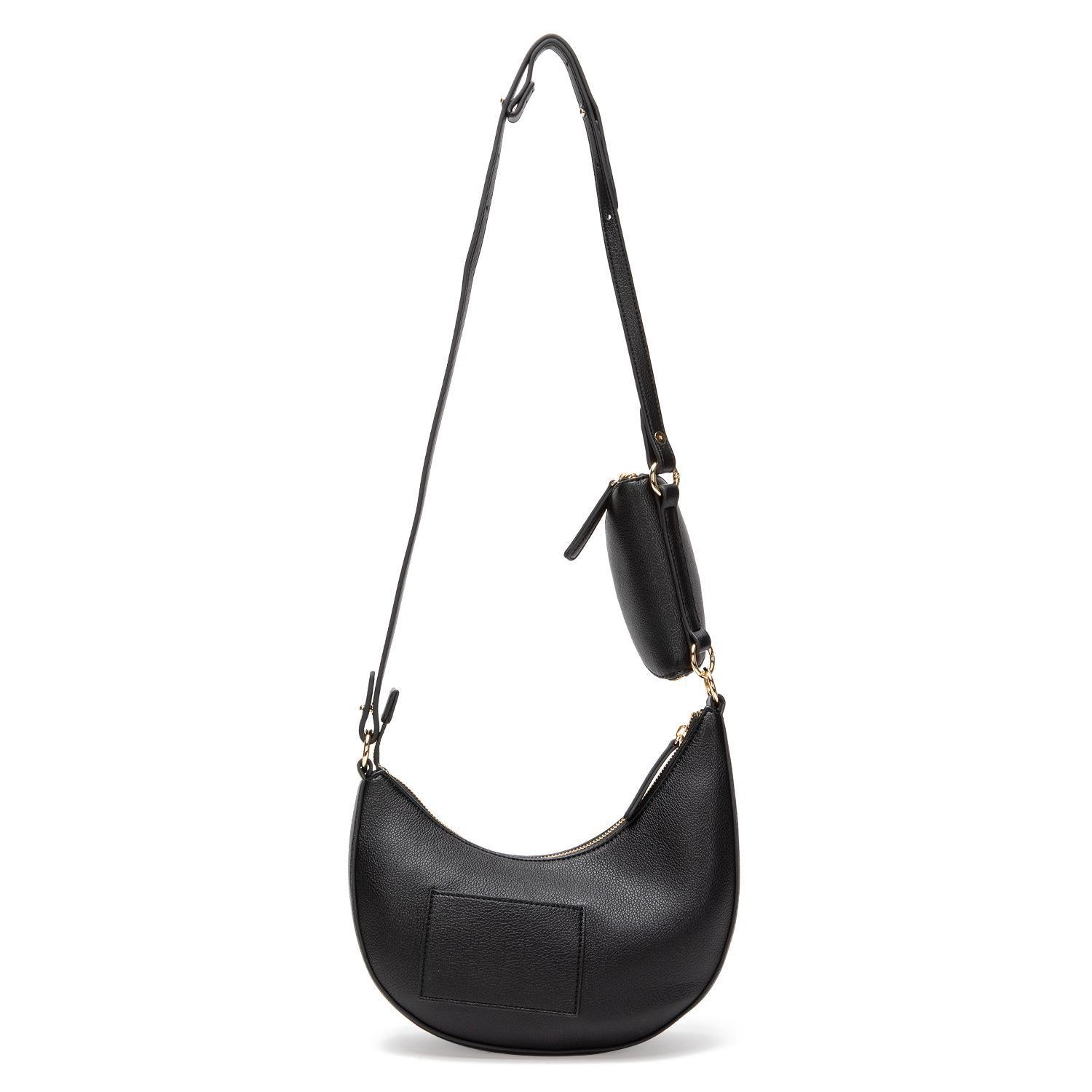 Cartera mujer Gacel negro bandolera grande-2