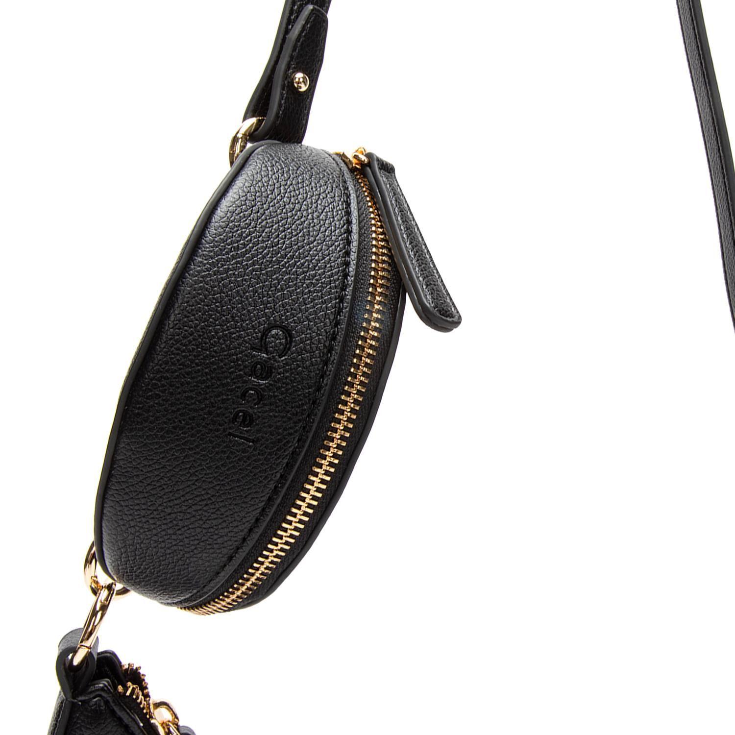 Cartera mujer Gacel negro bandolera grande-4