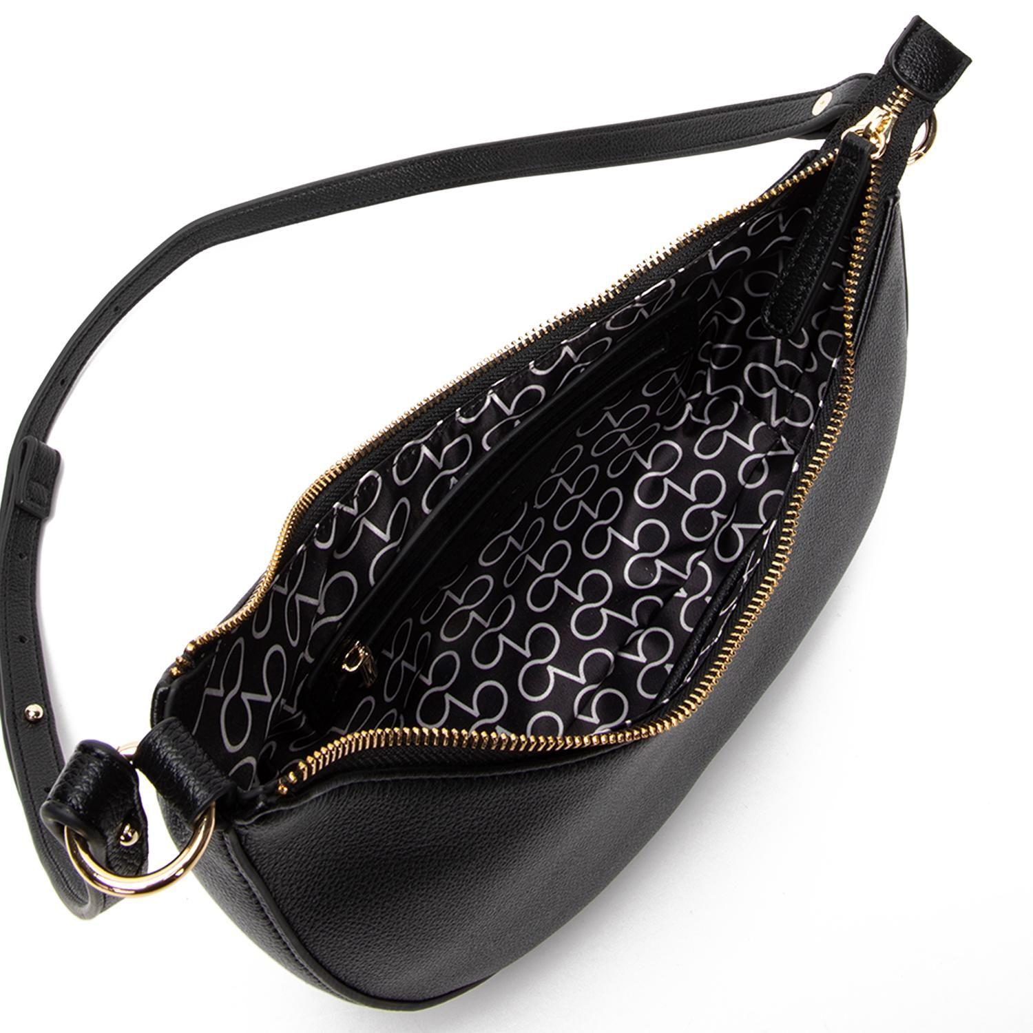 Cartera mujer Gacel negro bandolera grande-7