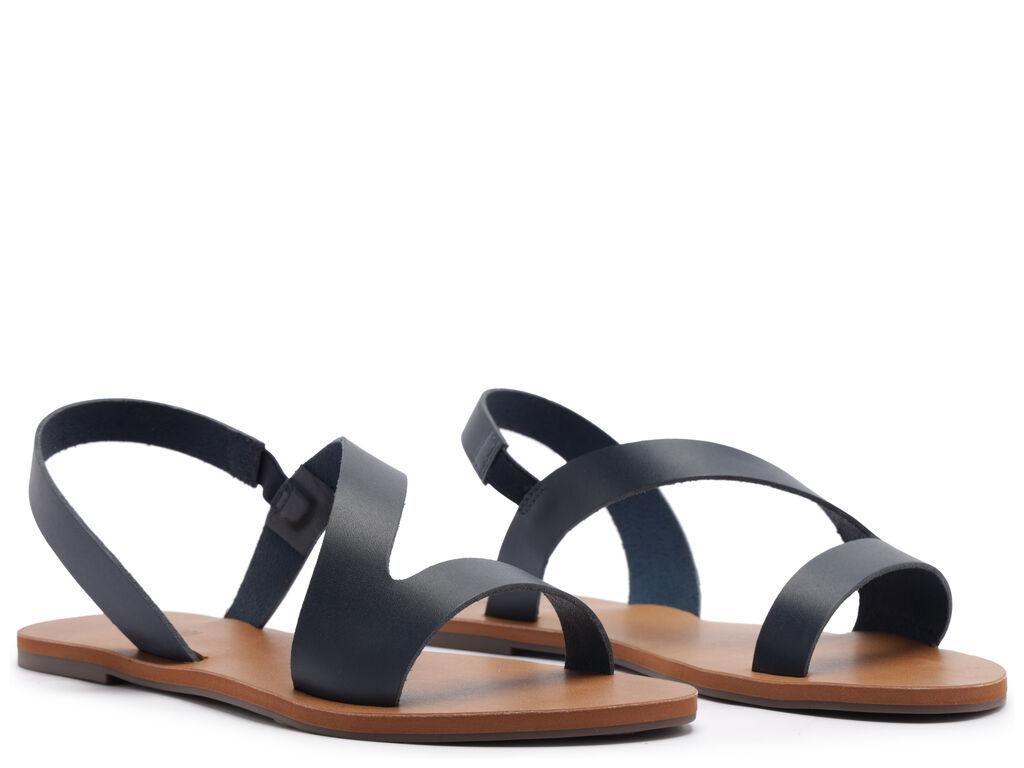 Sandalia de cuero mujer Anacapri azul Alba C3001403040033-1