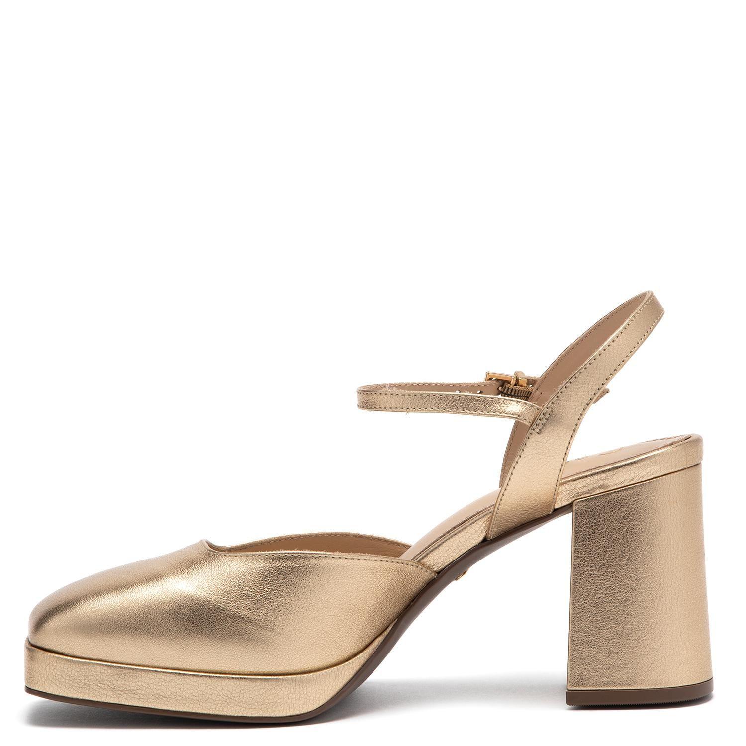 Zapato de cuero mujer Gacel dorado Mabi 0661515-2