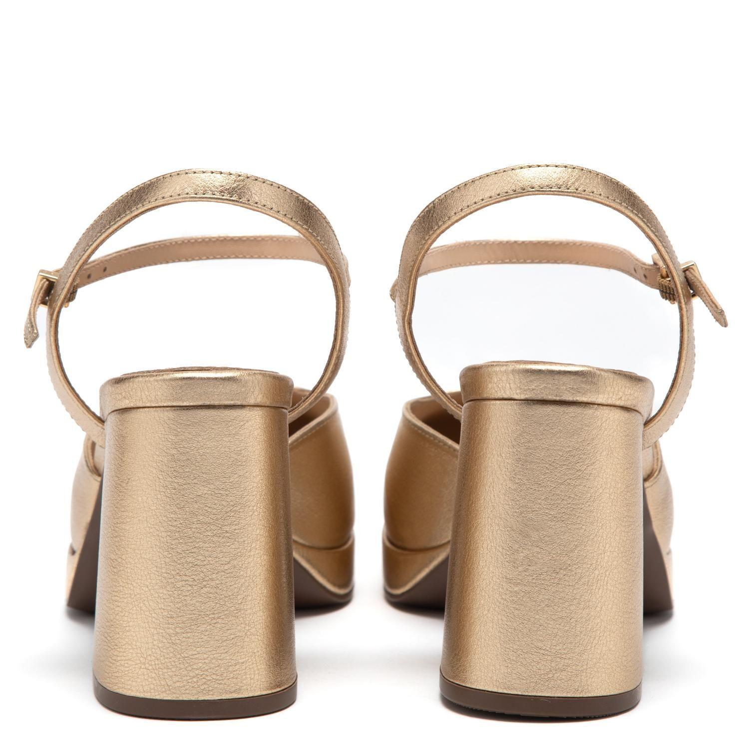 Zapato de cuero mujer Gacel dorado Mabi 0661515-4