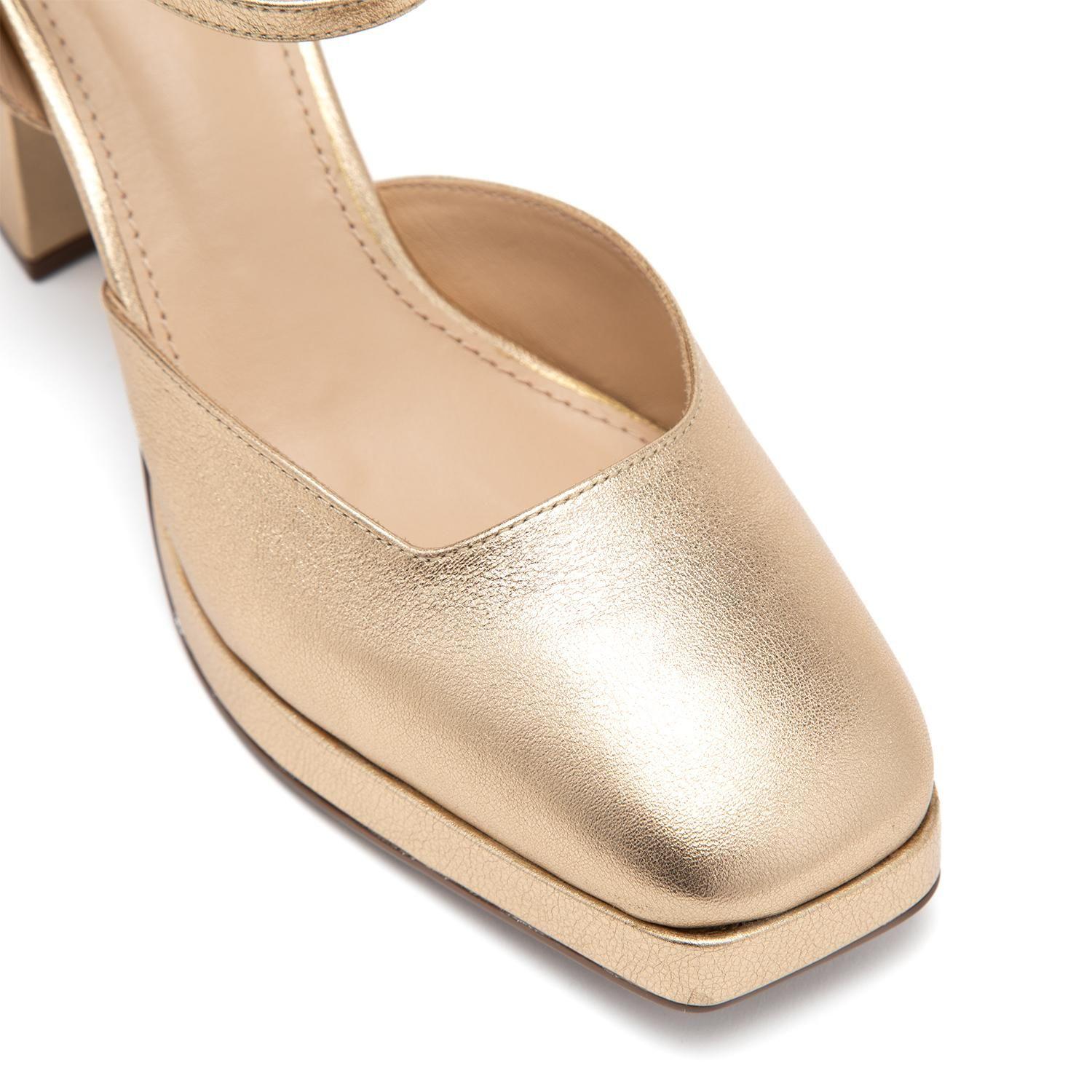 Zapato de cuero mujer Gacel dorado Mabi 0661515-5