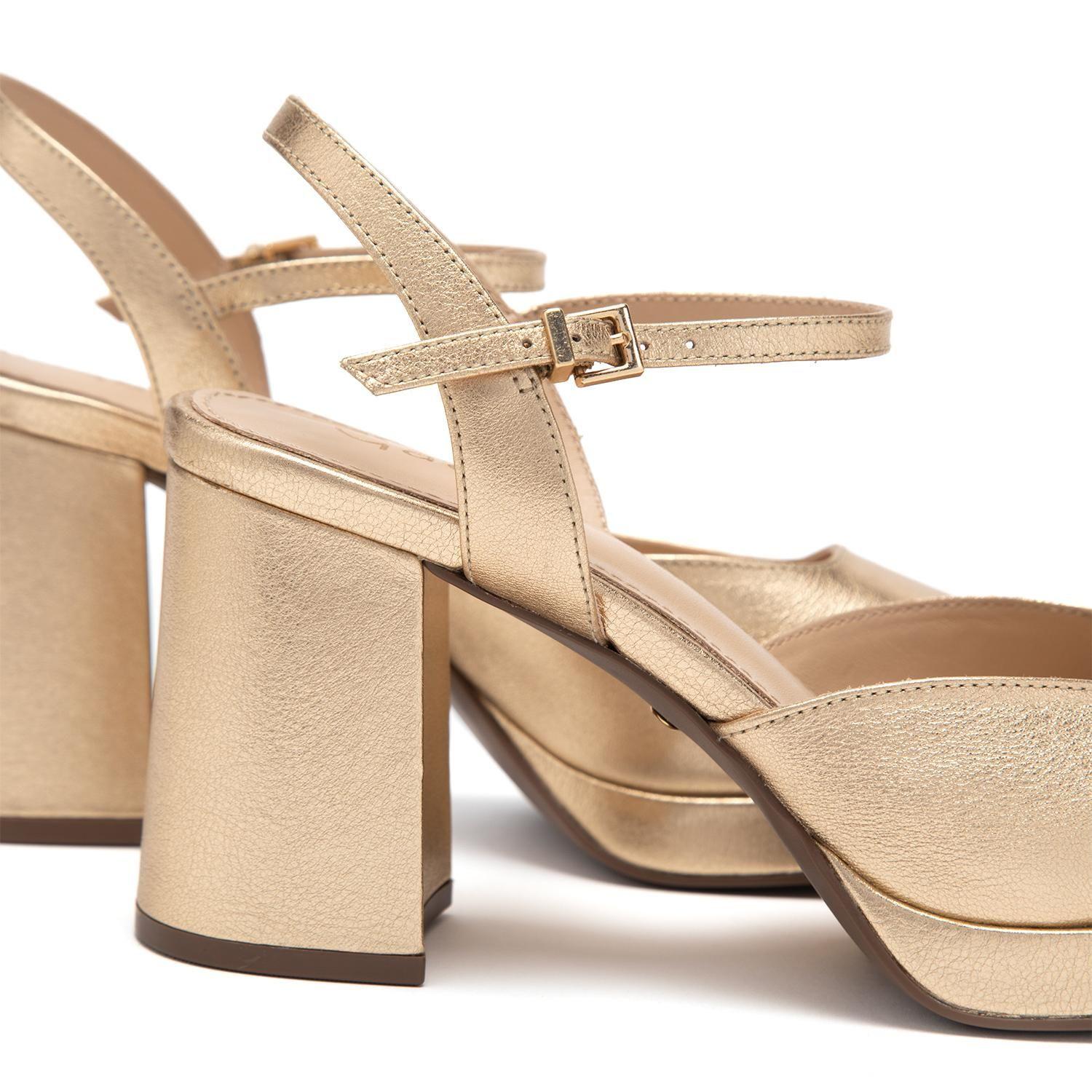 Zapato de cuero mujer Gacel dorado Mabi 0661515-6