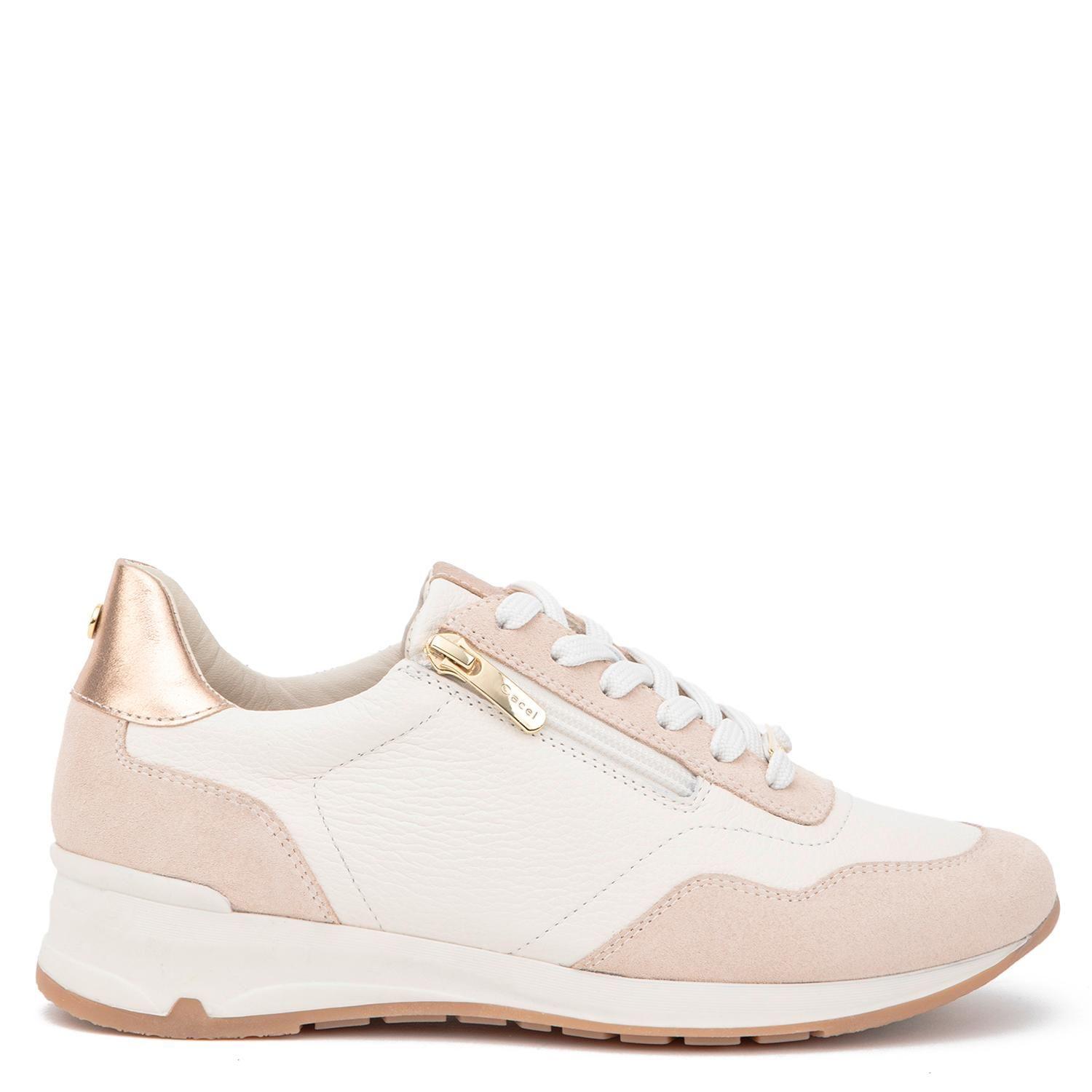 Zapatilla de cuero mujer Gacel off white Venus-0