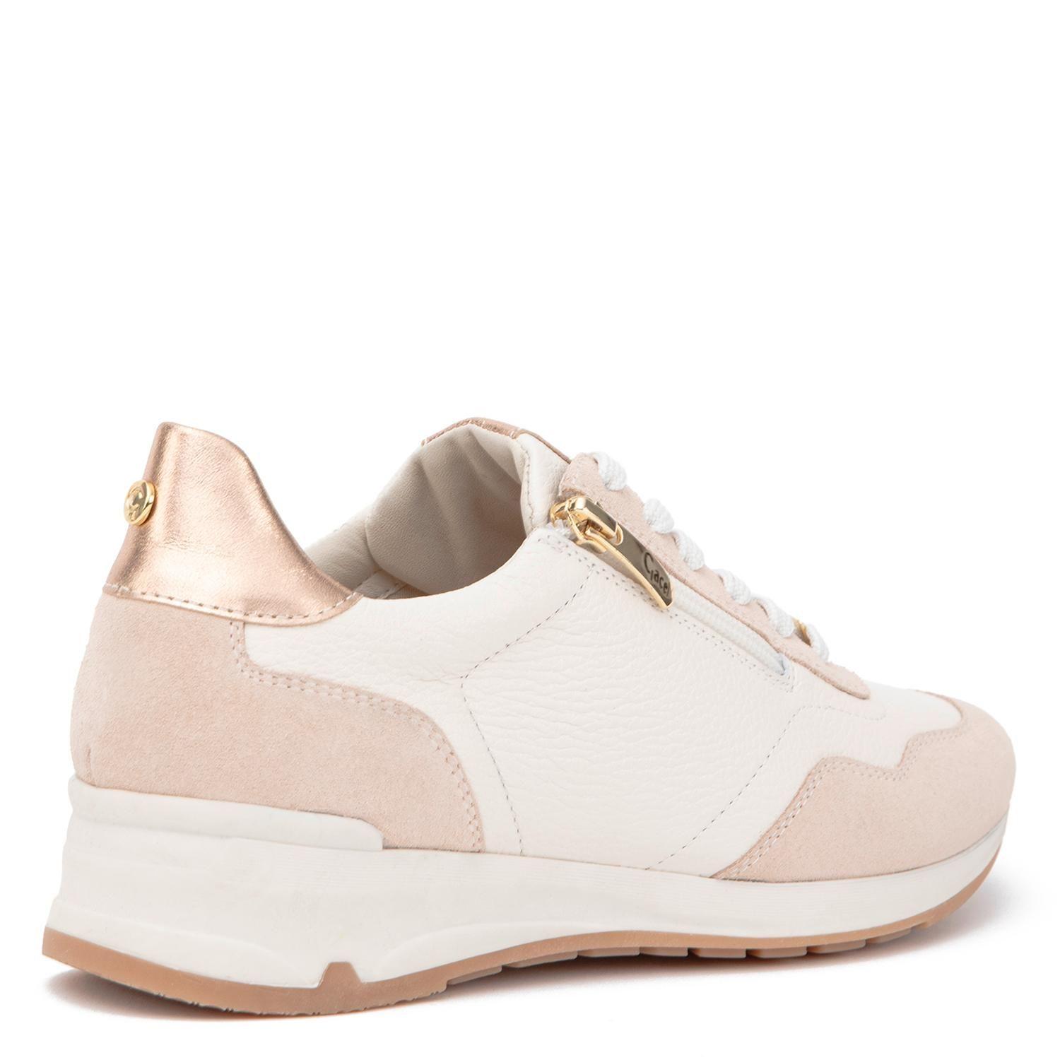 Zapatilla de cuero mujer Gacel off white Venus-4