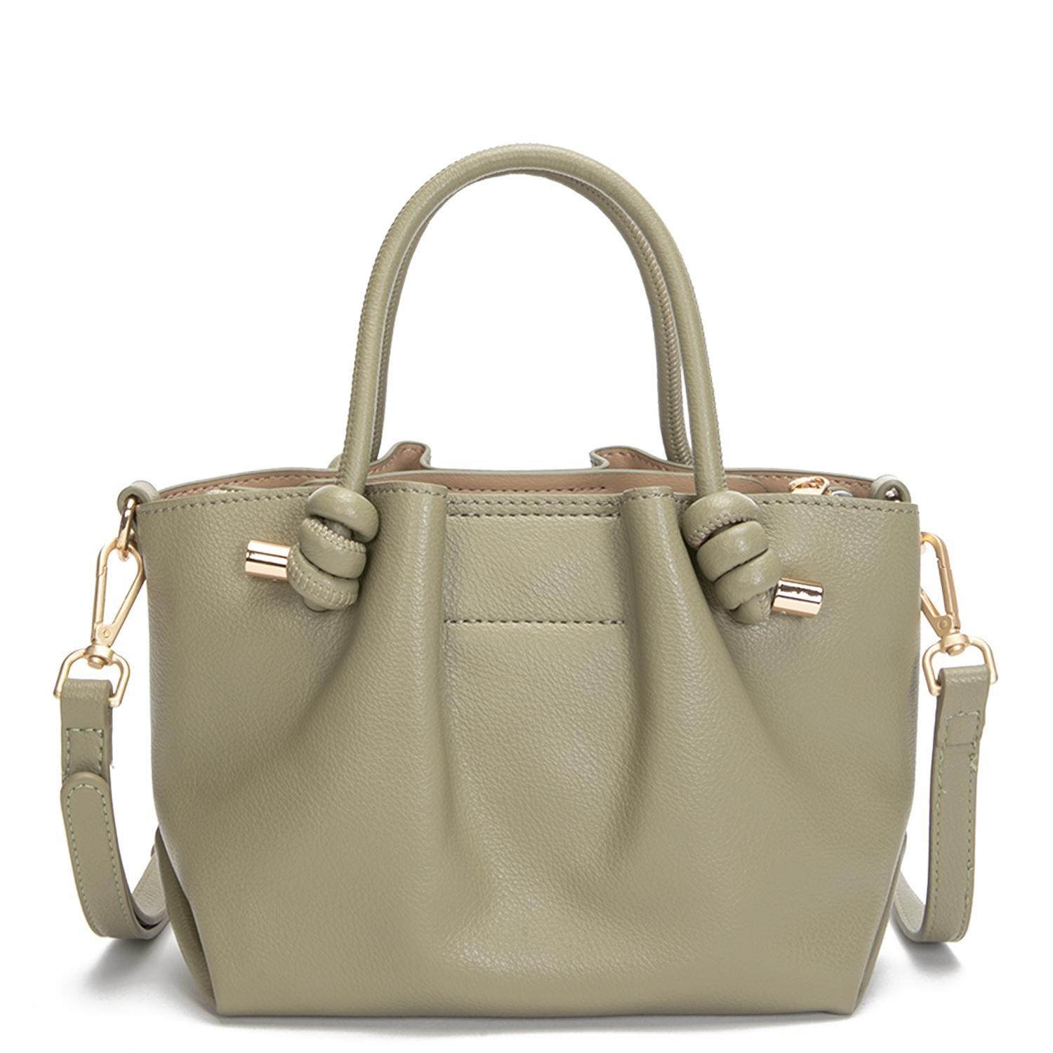 Cartera mujer Gacel verde dos asas pequeña-2