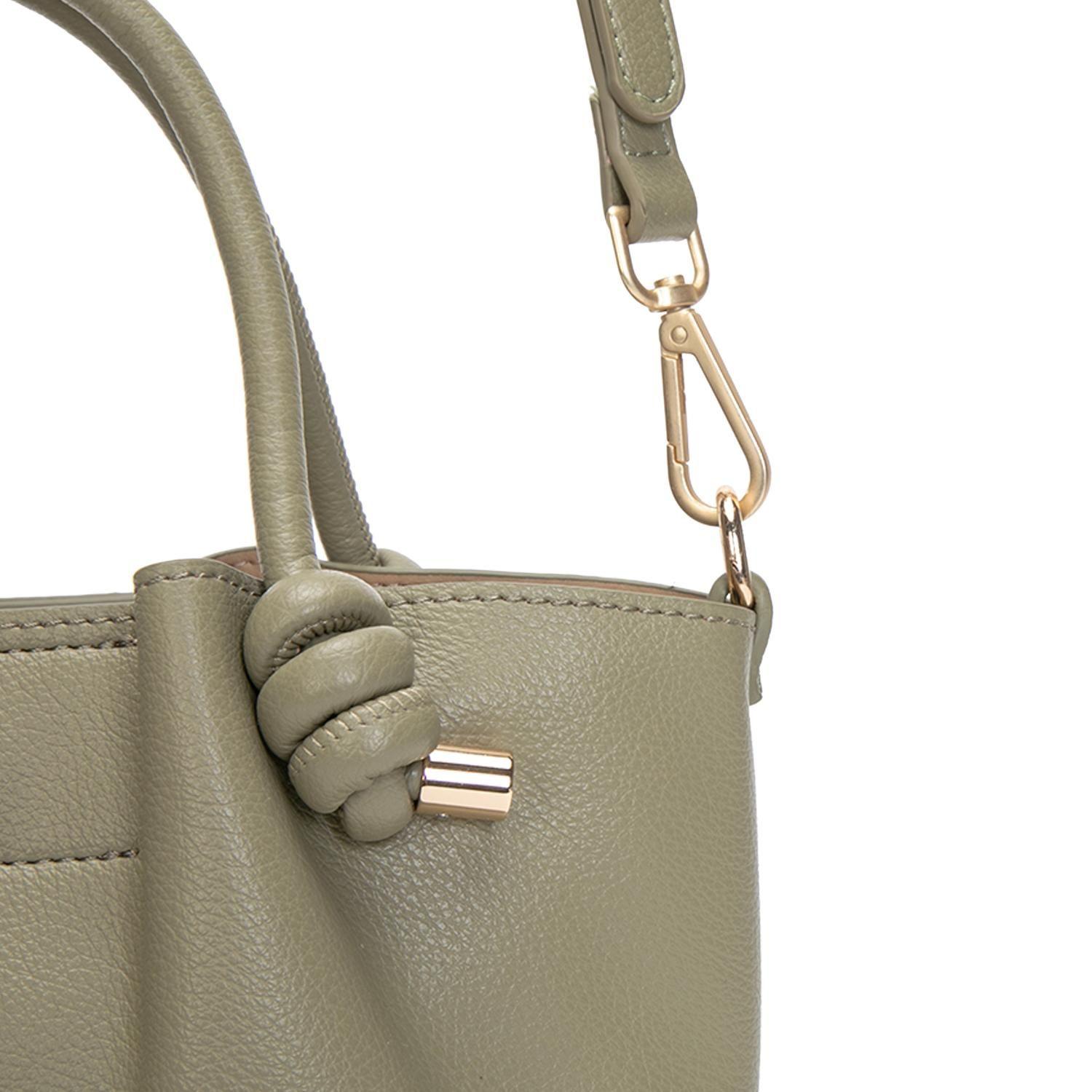Cartera mujer Gacel verde dos asas pequeña-4