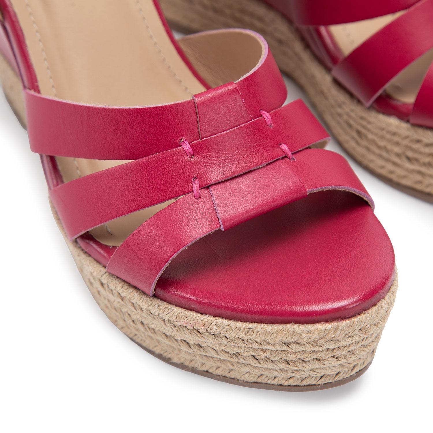 Sandalia de cuero mujer Gacel fucsia Gilda 0661224-5