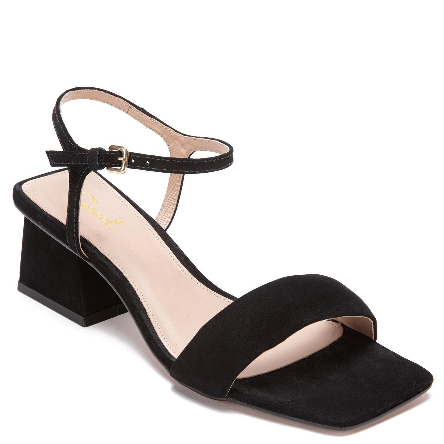 Sandalia de cuero mujer Gacel Negro Mina 0659048-1