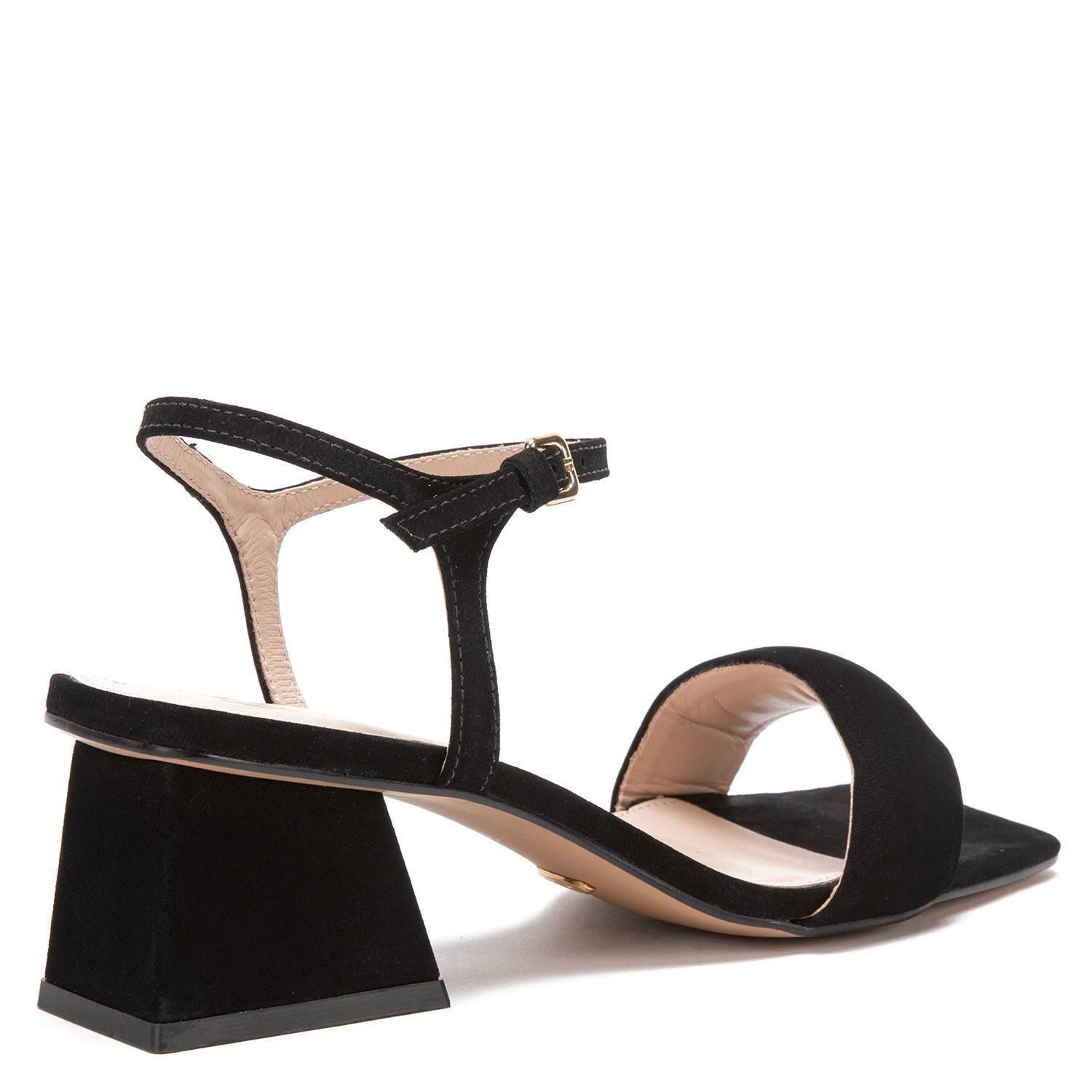 Sandalia de cuero mujer Gacel Negro Mina 0659048-3