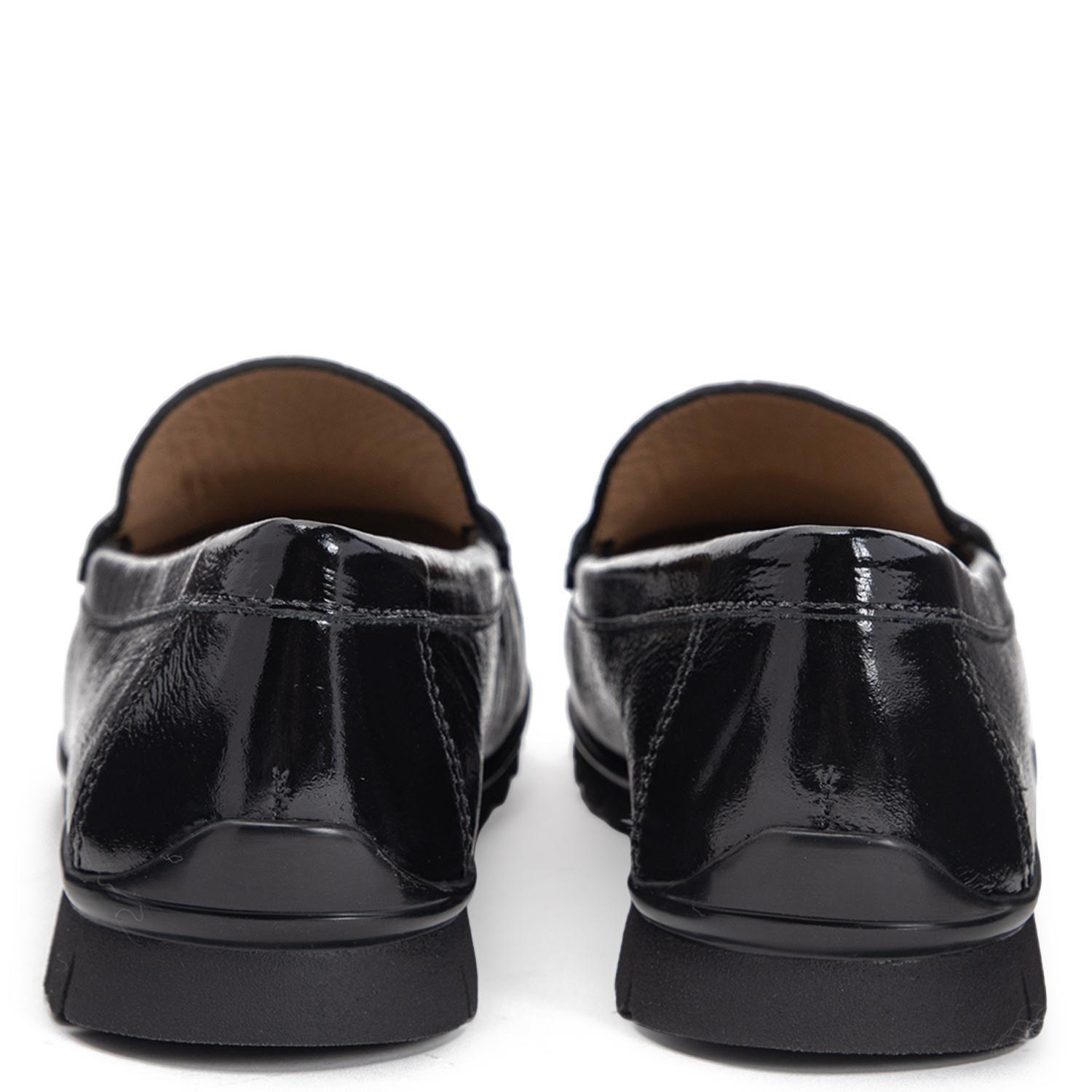 Mocasin de cuero mujer Gacel negro Trini 0661460-4