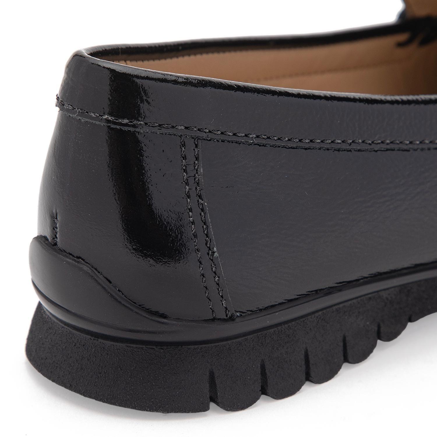 Mocasin de cuero mujer Gacel negro Trini 0661460-6