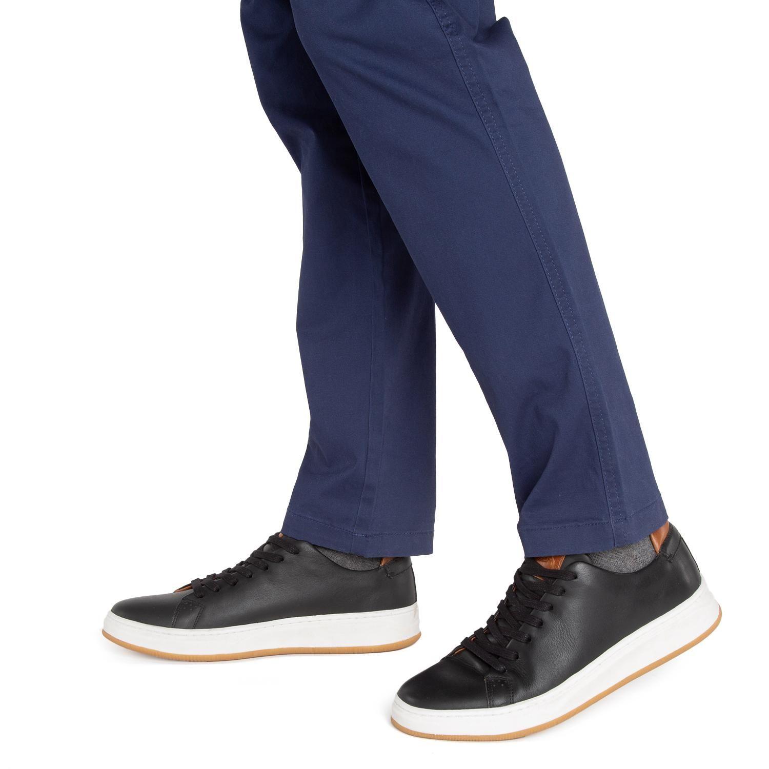 Zapatilla de cuero hombre Guante negro Hamilton-1