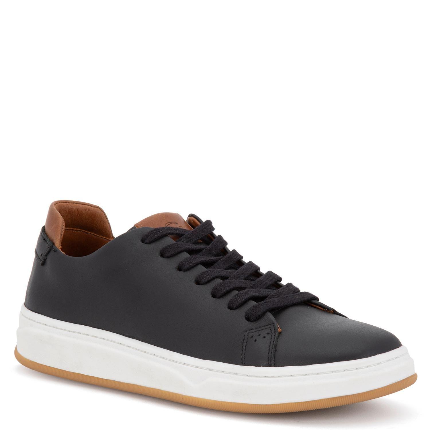 Zapatilla de cuero hombre Guante negro Hamilton-4