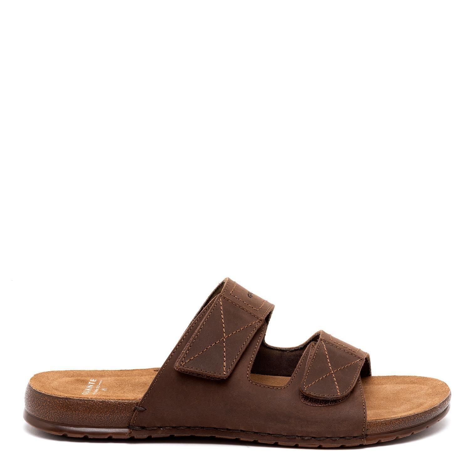 Sandalia de cuero hombre Guante Chocolate Alicante 0034801-0
