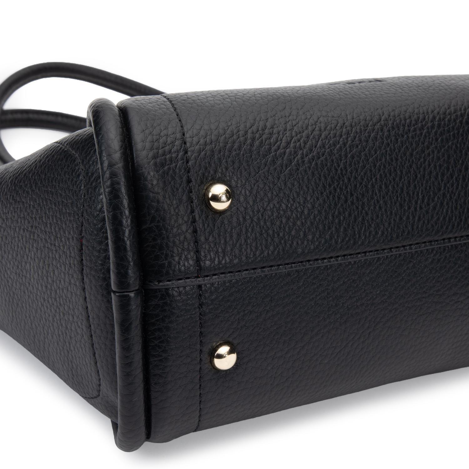 Cartera mujer Gacel negro dos asas mediana-8