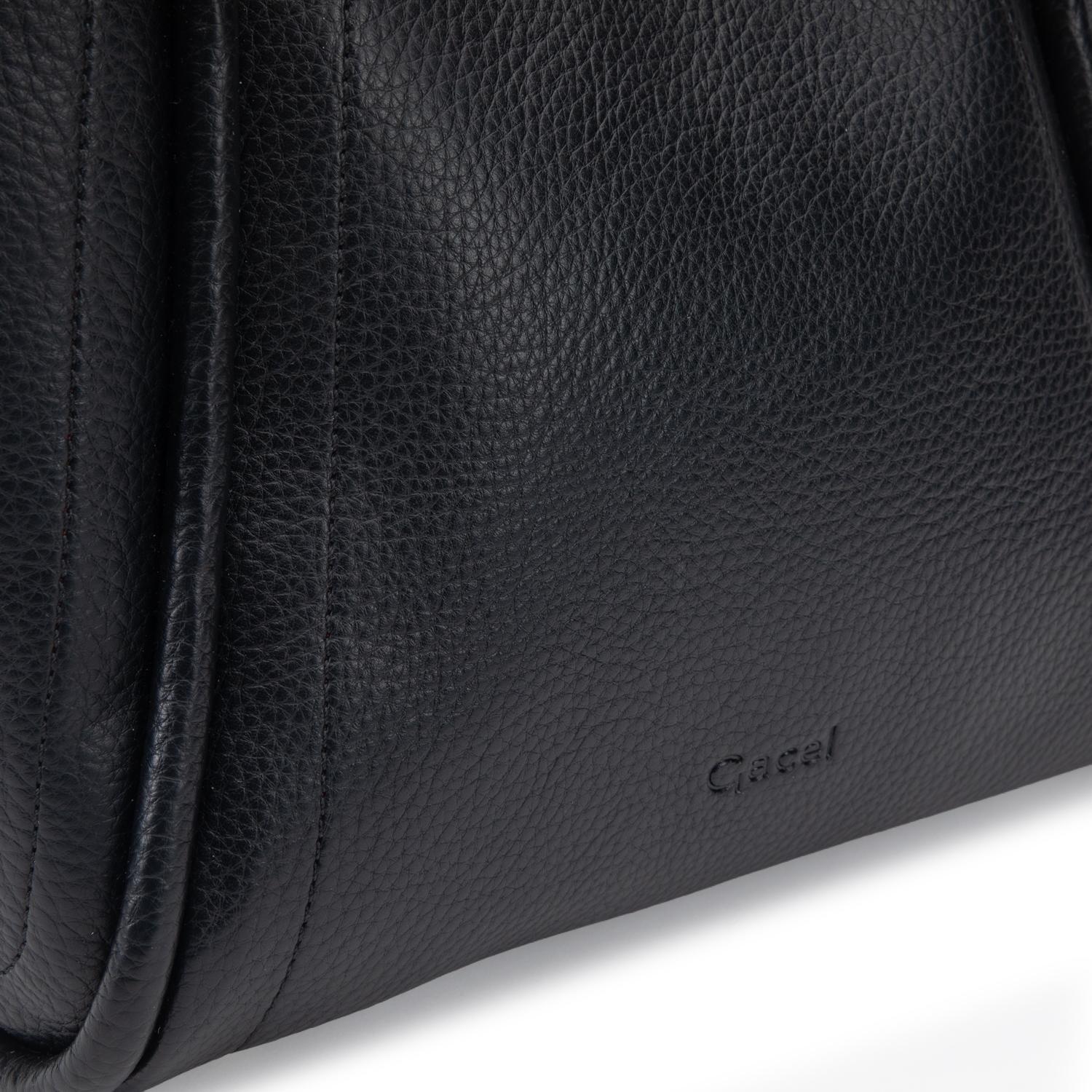 Cartera mujer Gacel negro dos asas mediana-9