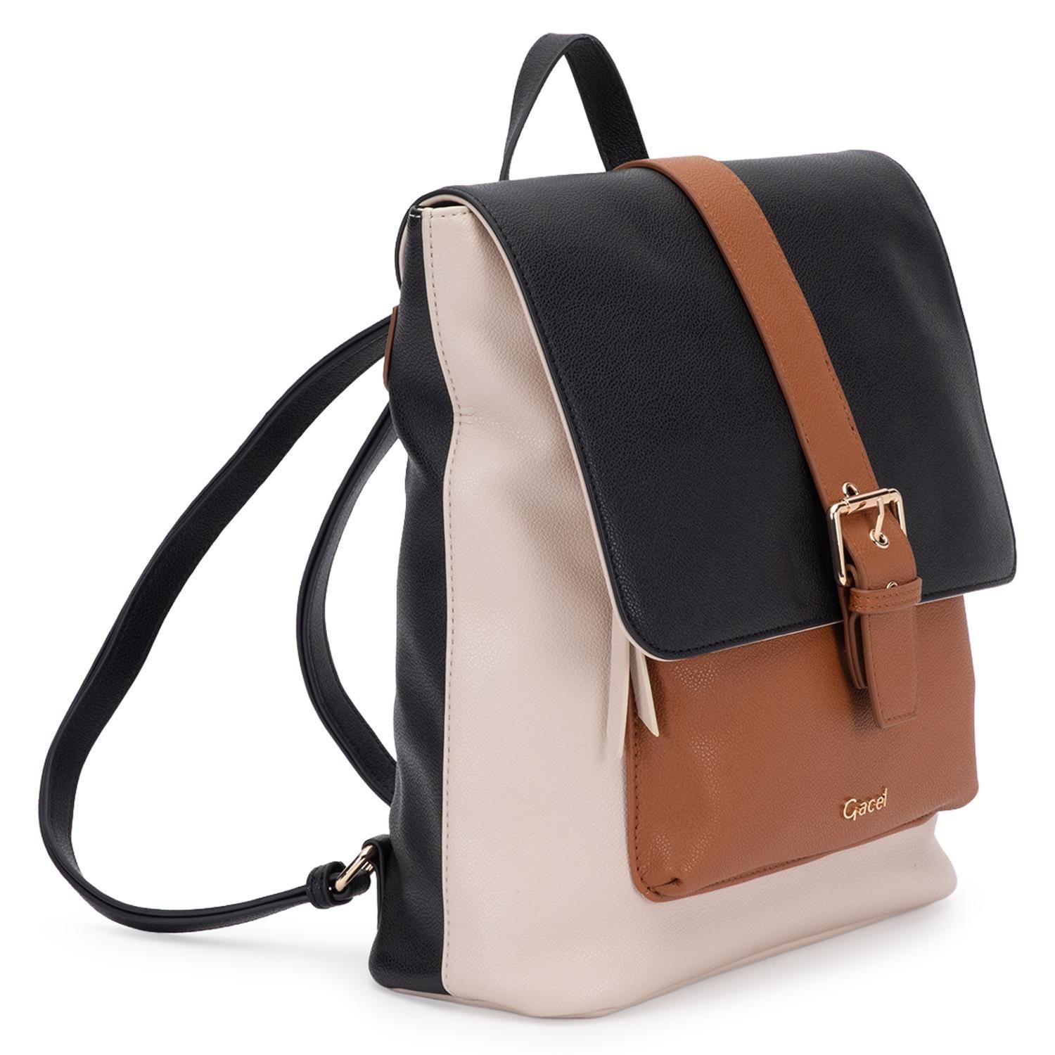Mochila mujer Gacel tostado pequeña-2