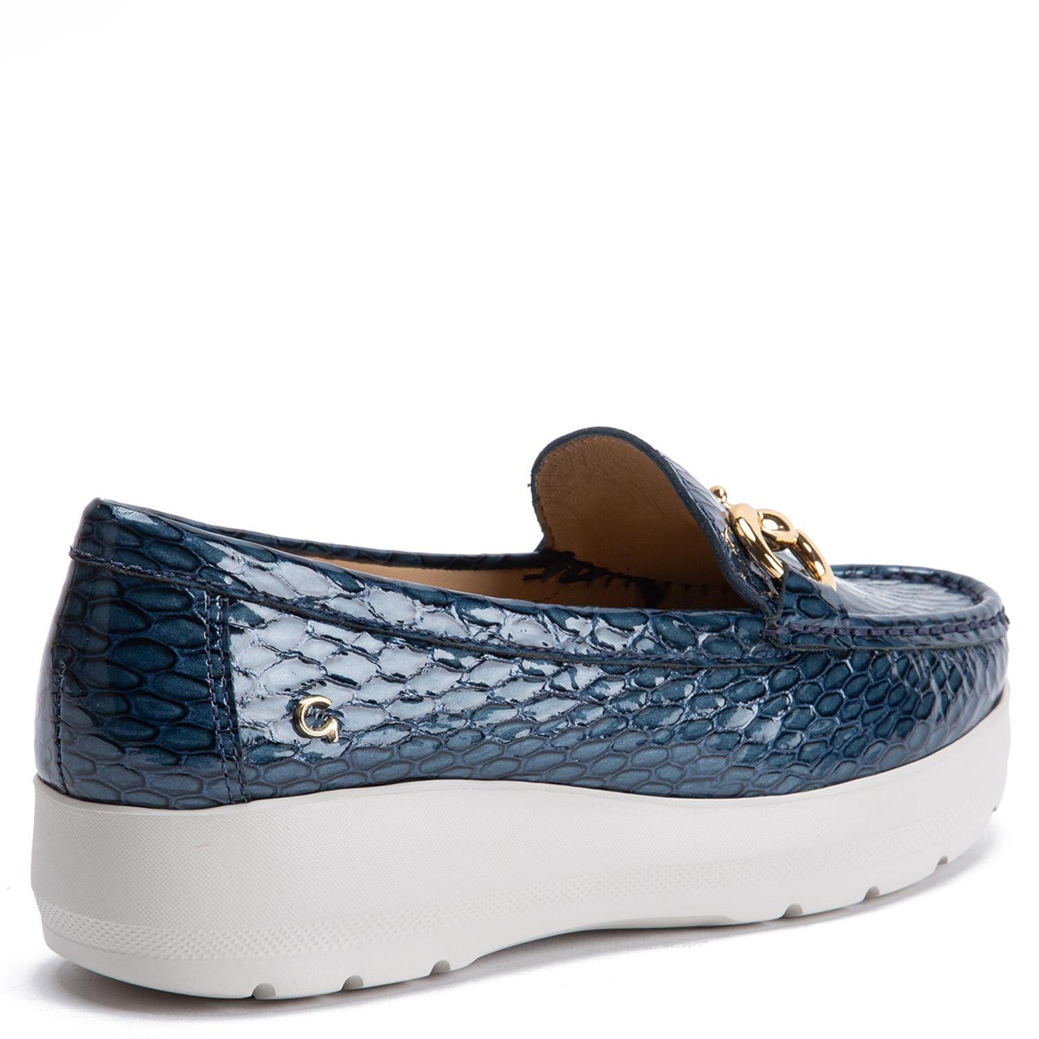 Mocasin de cuero mujer Gacel Marino Locanda 0660469-4