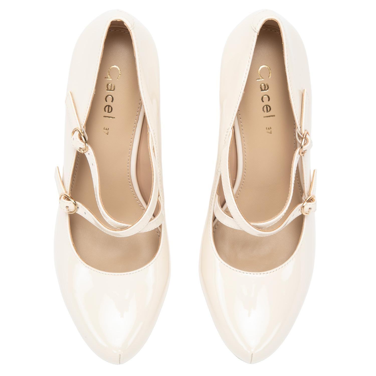 Zapato de cuero mujer Gacel crudo Olga-3