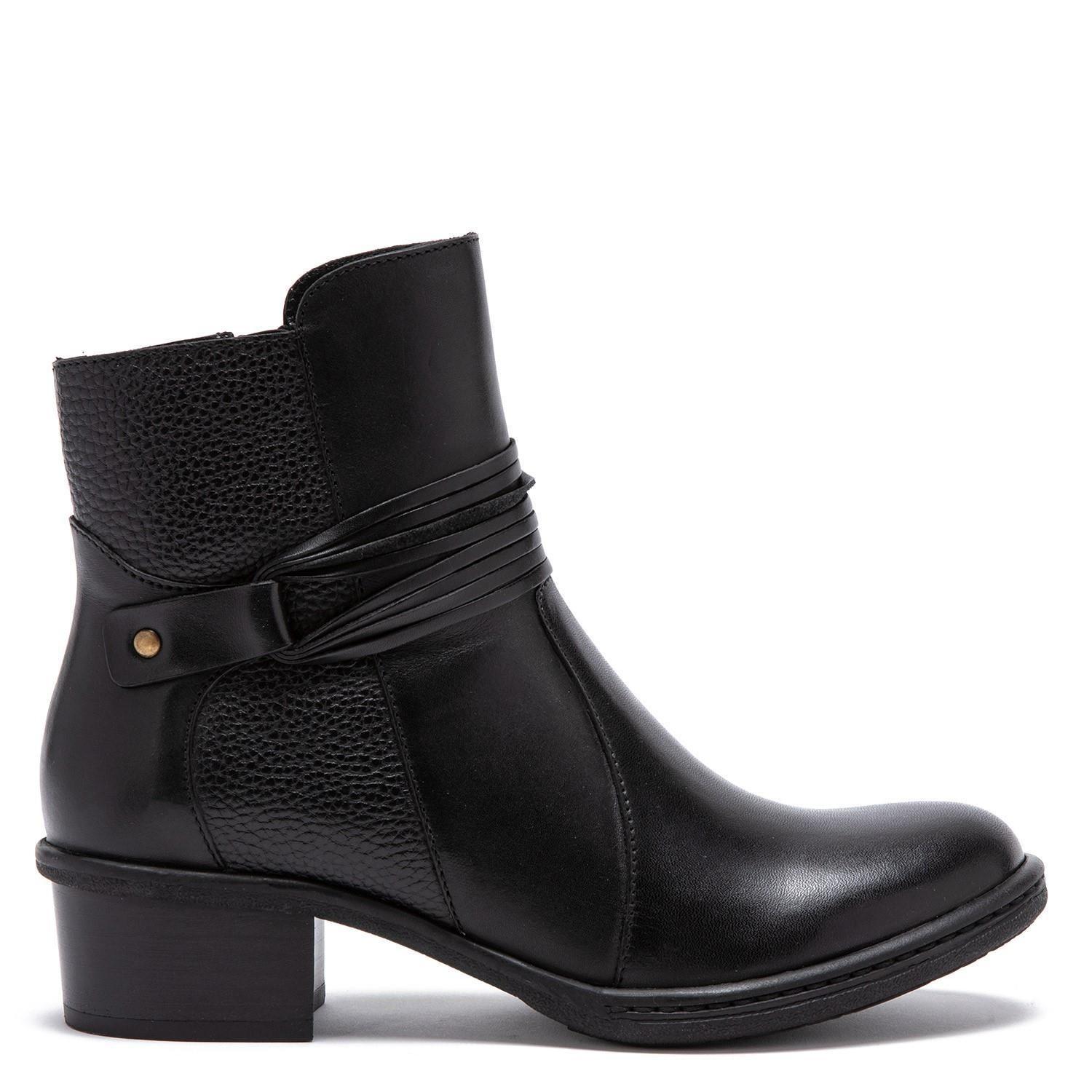 Botin de cuero mujer Gacel Negro Fabiana 0658578-0