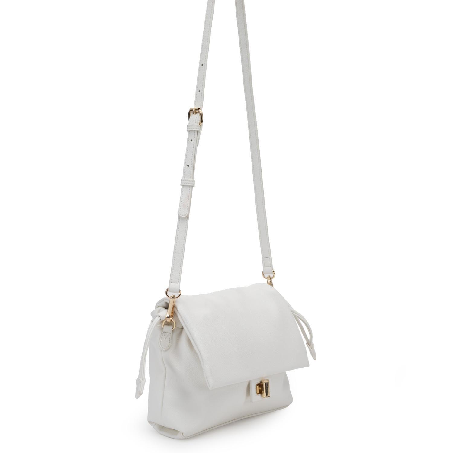 Cartera mujer Gacel blanco bandolera grande-2