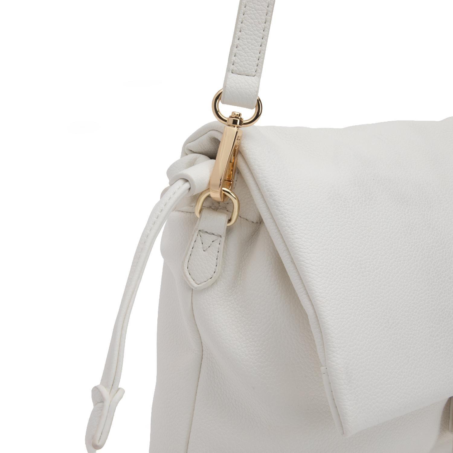 Cartera mujer Gacel blanco bandolera grande-5