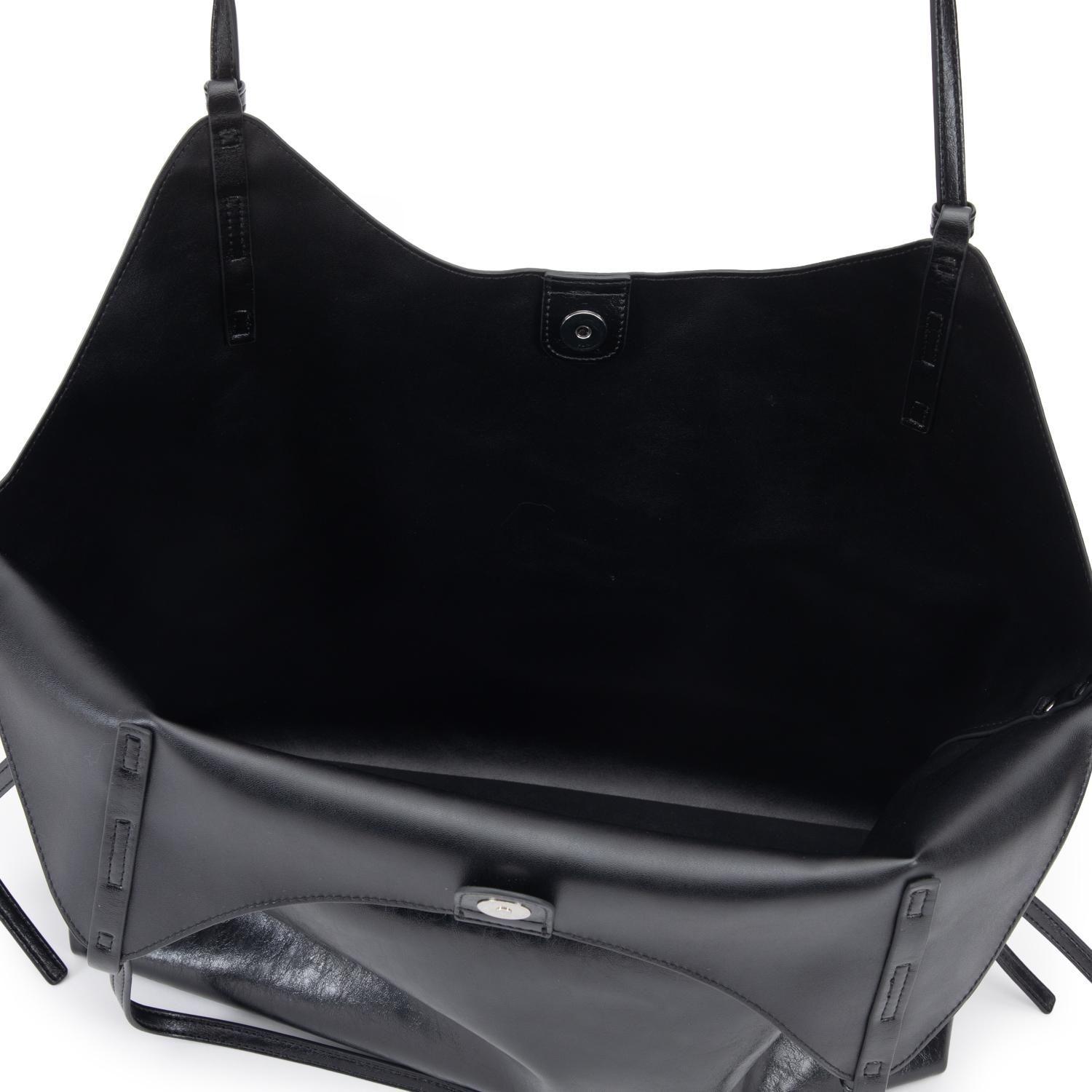 Cartera mujer Gacel negro dos asas grande-5