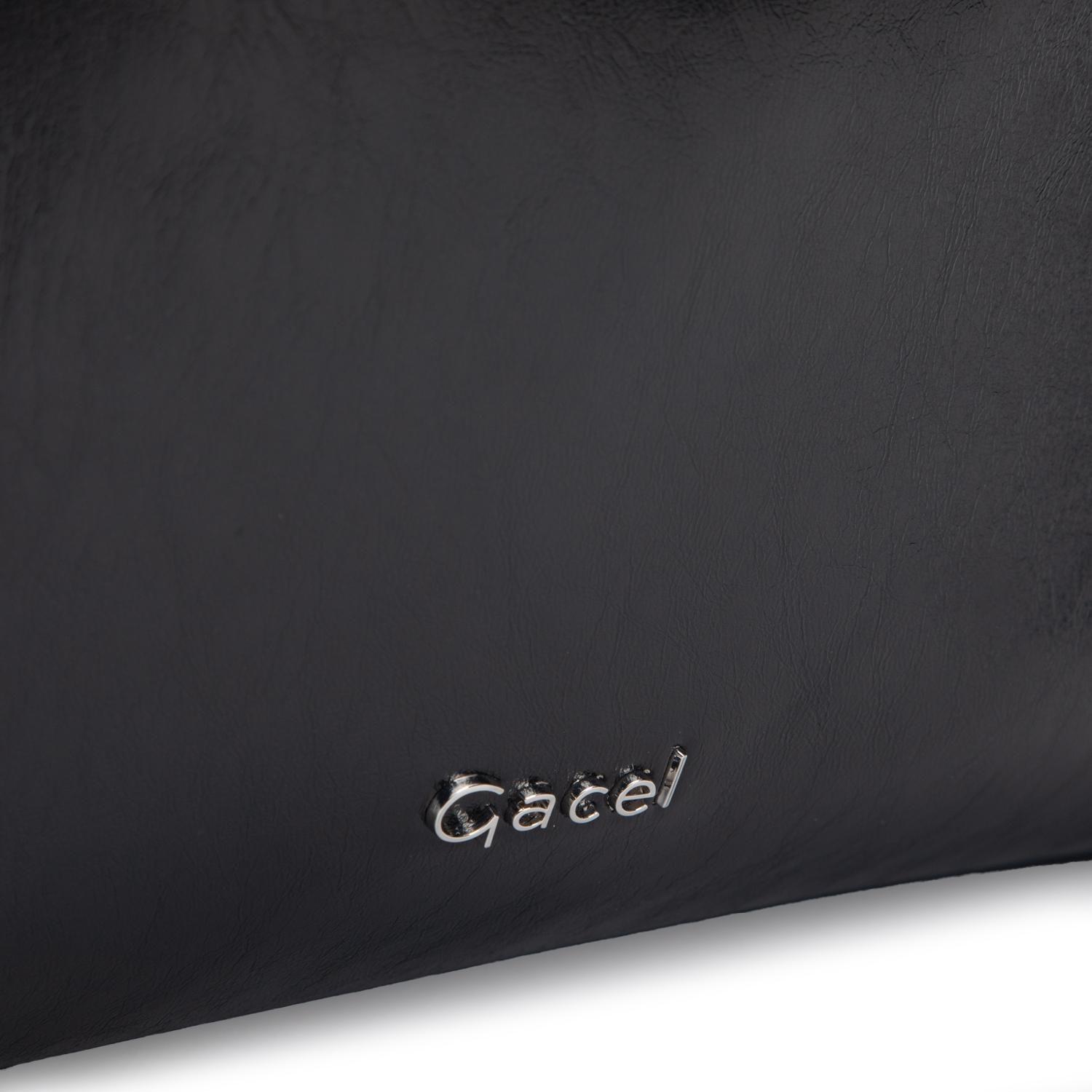 Cartera mujer Gacel negro dos asas grande-8